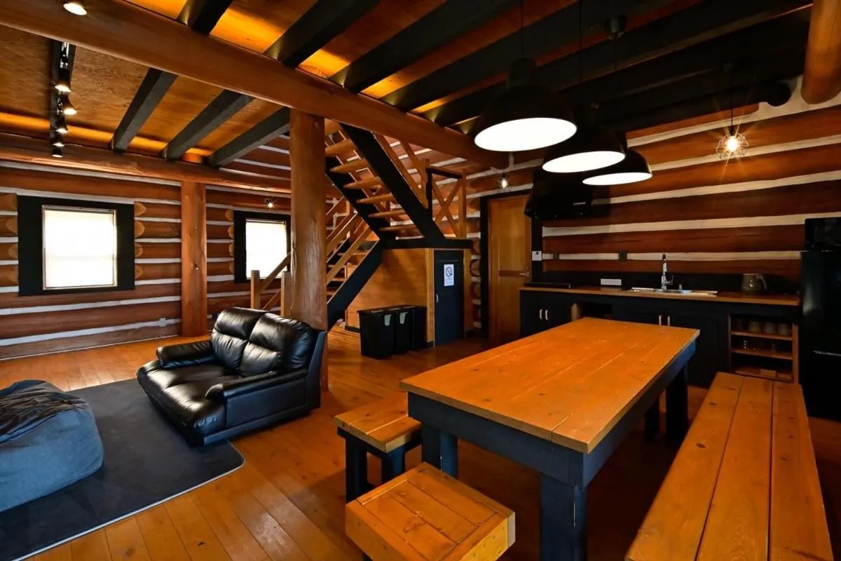 Living room in LOG HOUSE at Shima
