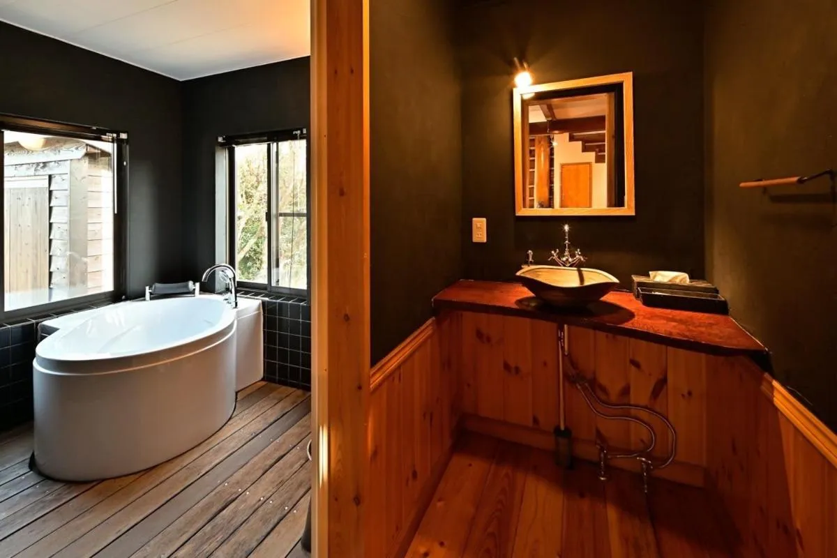 Bathroom in LOG HOUSE at Shima