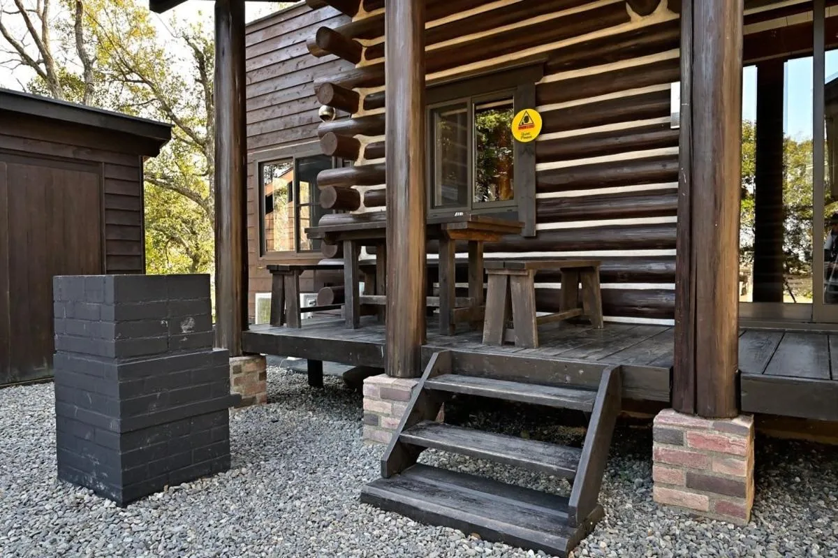 Patio in LOG HOUSE at Shima
