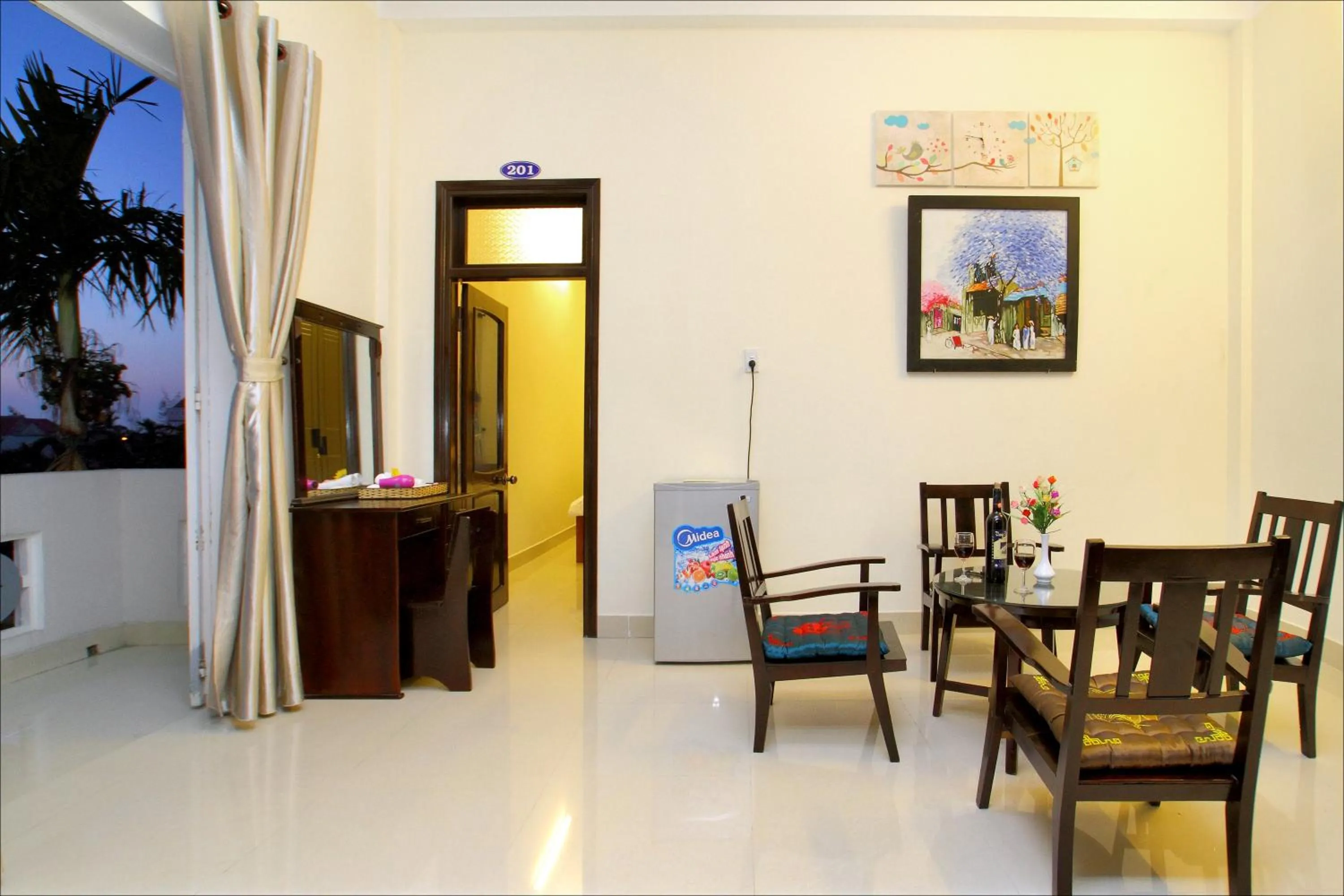 Living room in Bamboo Garden Homestay