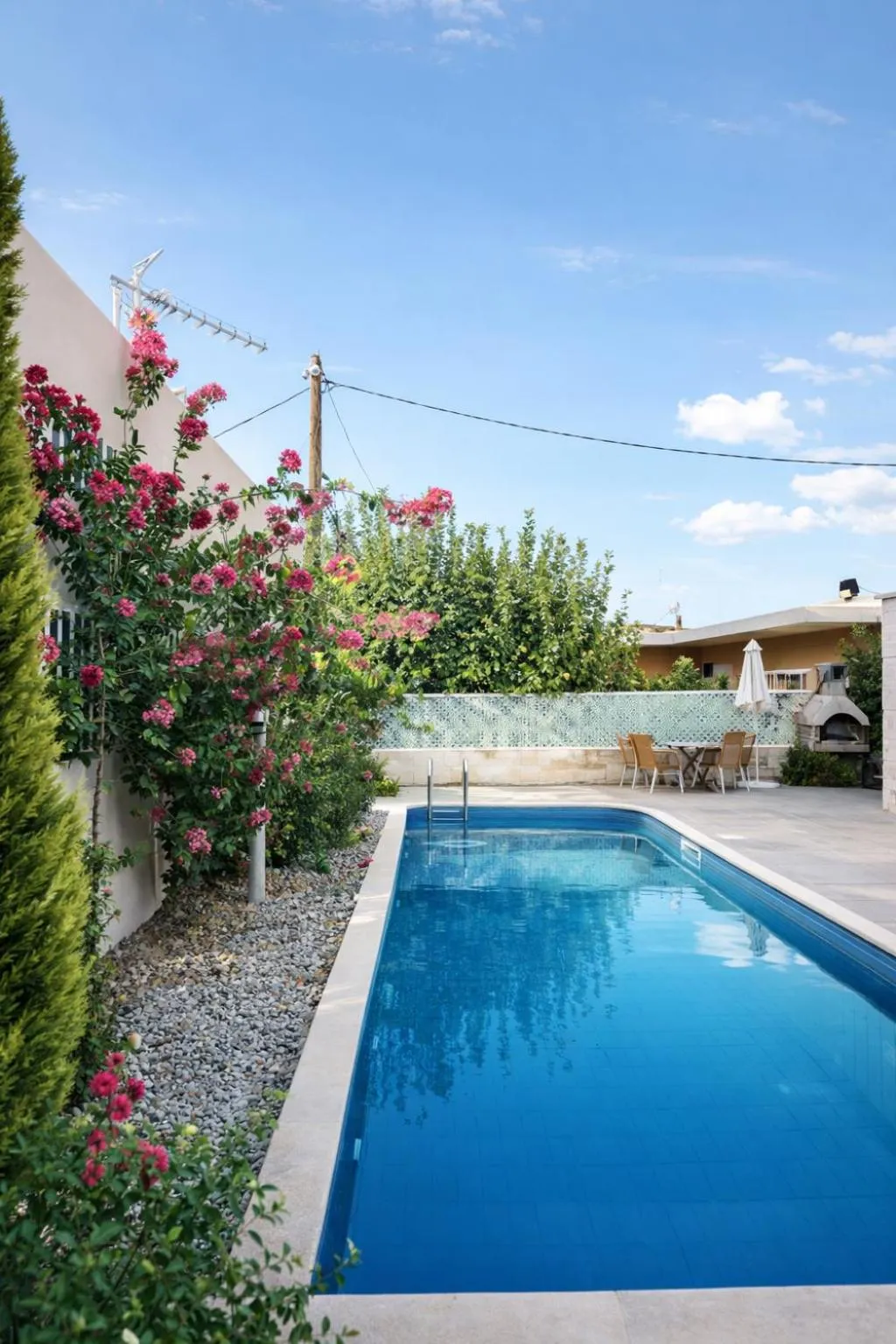 Pool view in Azure Beach Villas