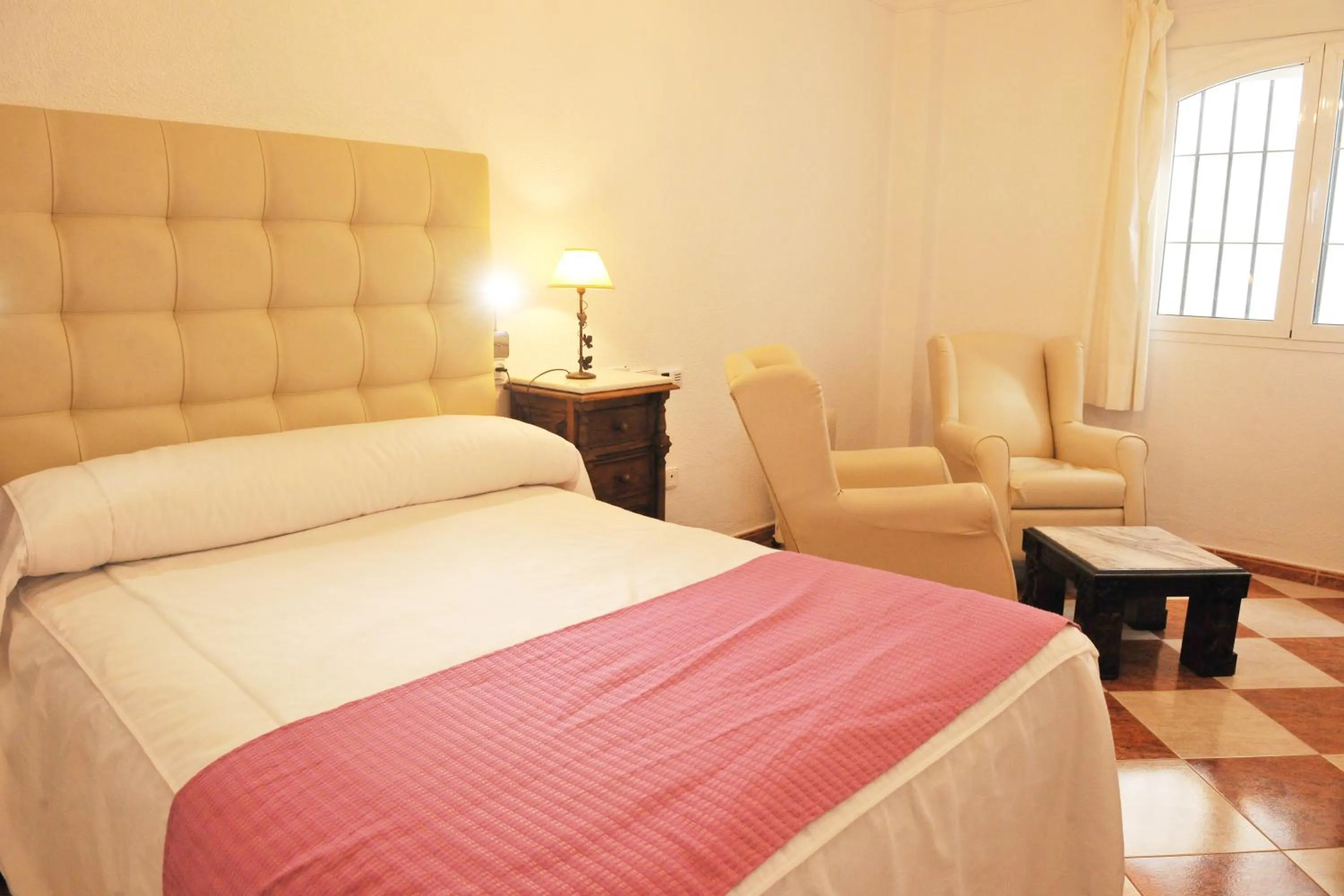 Decorative detail, Bed in Hostal Puerto Lepe