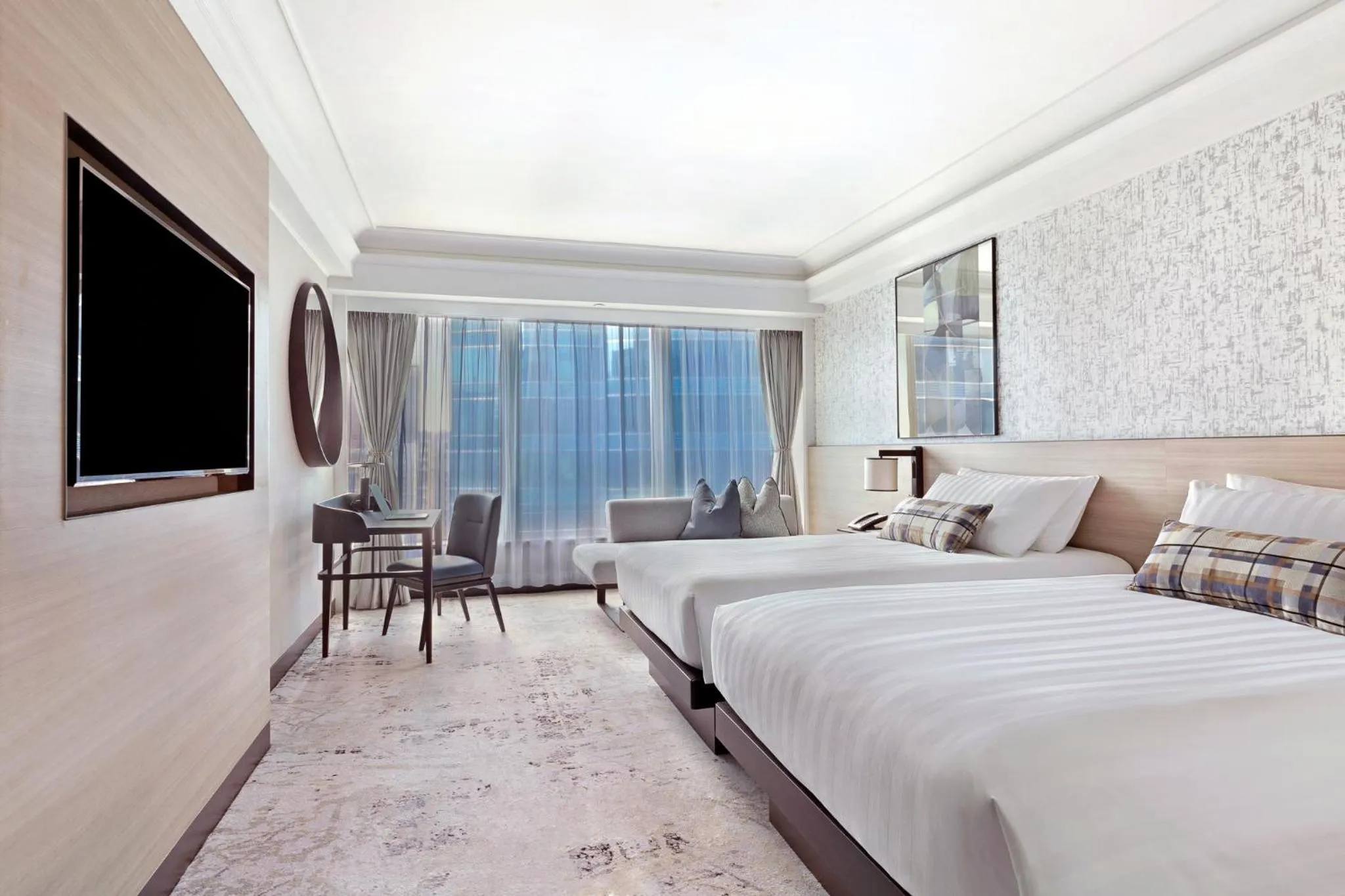 City view, Bed in Harbour Grand Kowloon