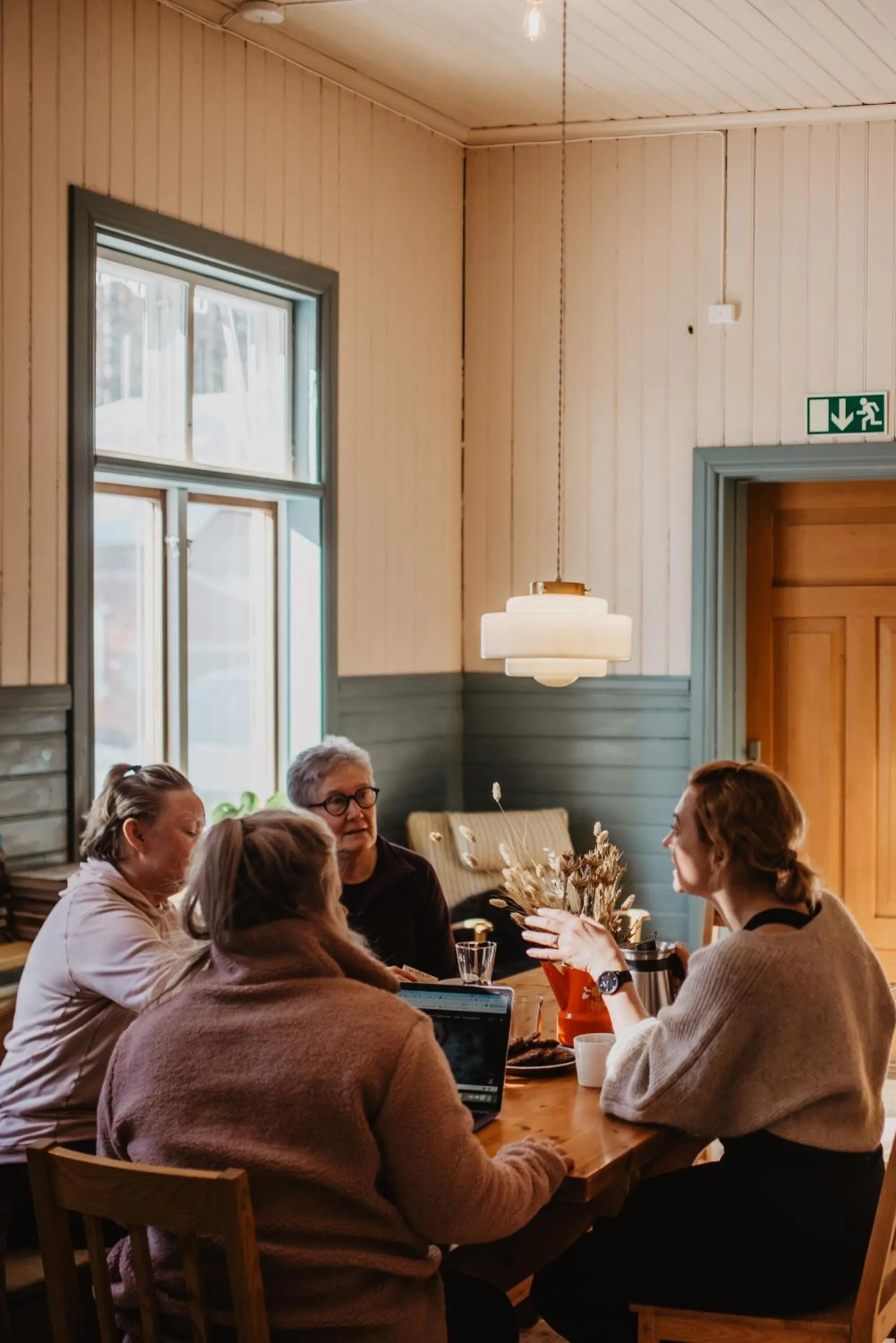 Communal lounge/ TV room in Turistgården Särna