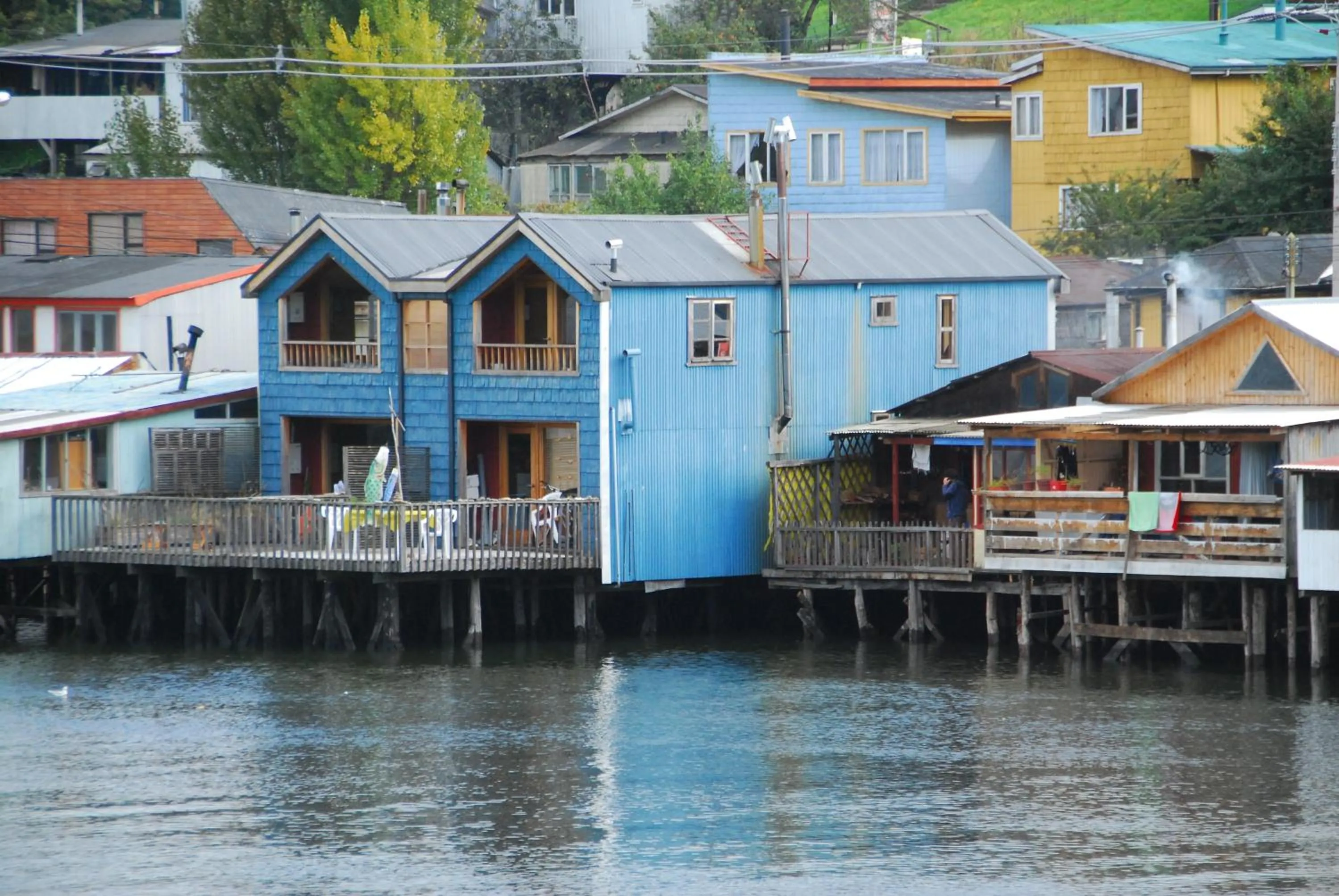 Property building in Palafito Azul Apart Hotel