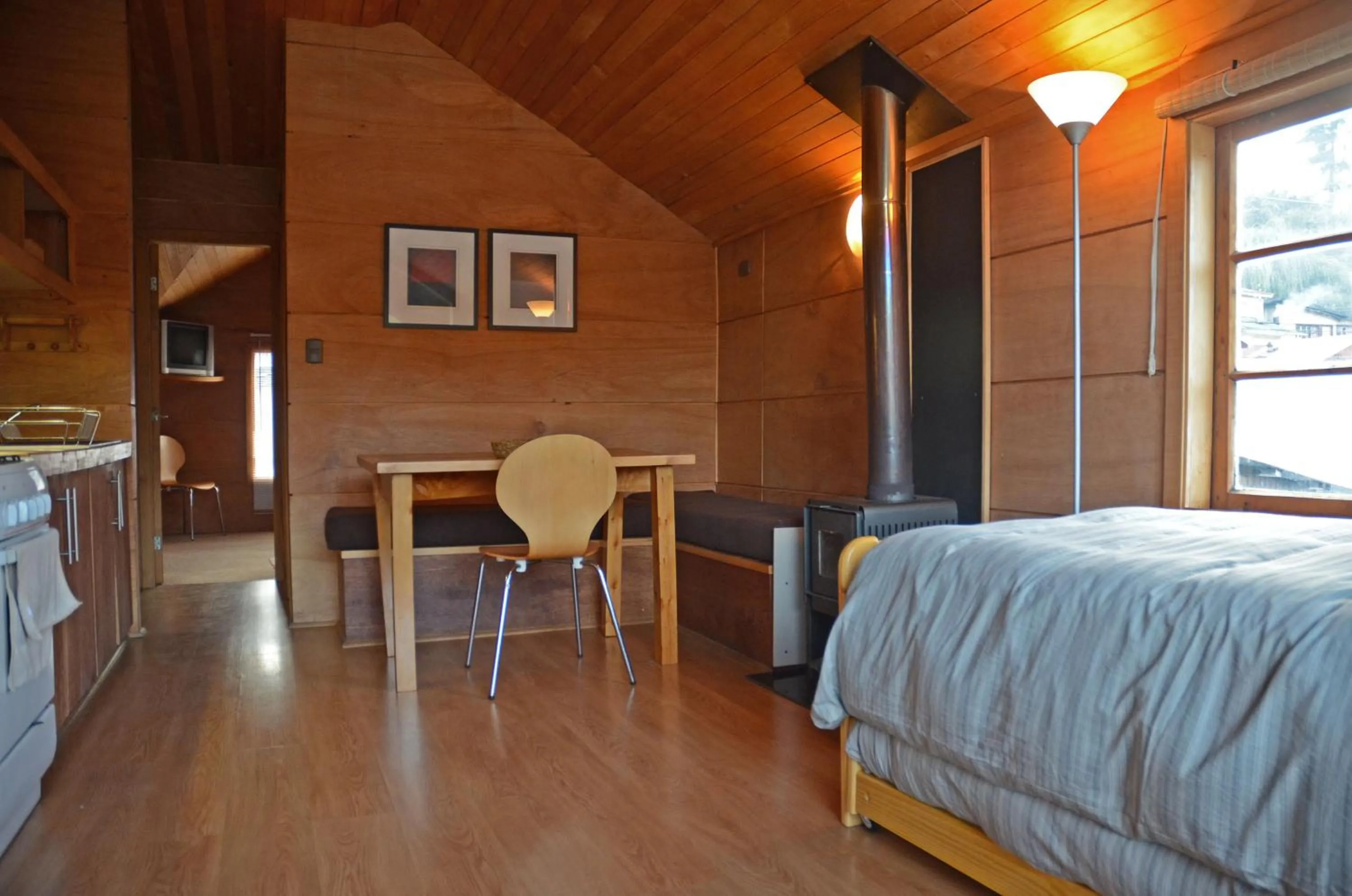 Living room, Bed in Palafito Azul Apart Hotel