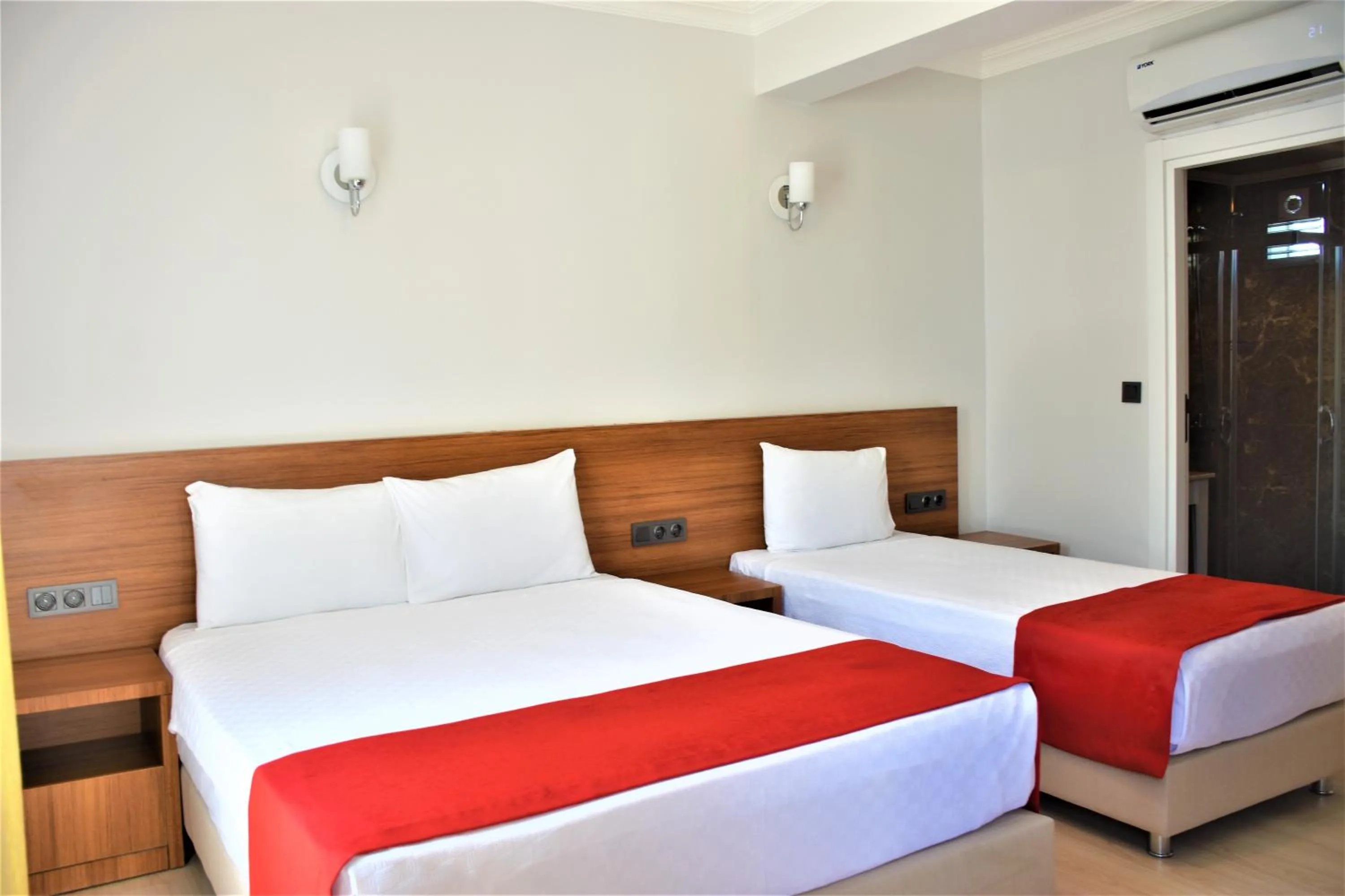 Bed in Modern Life Hotel Bodrum
