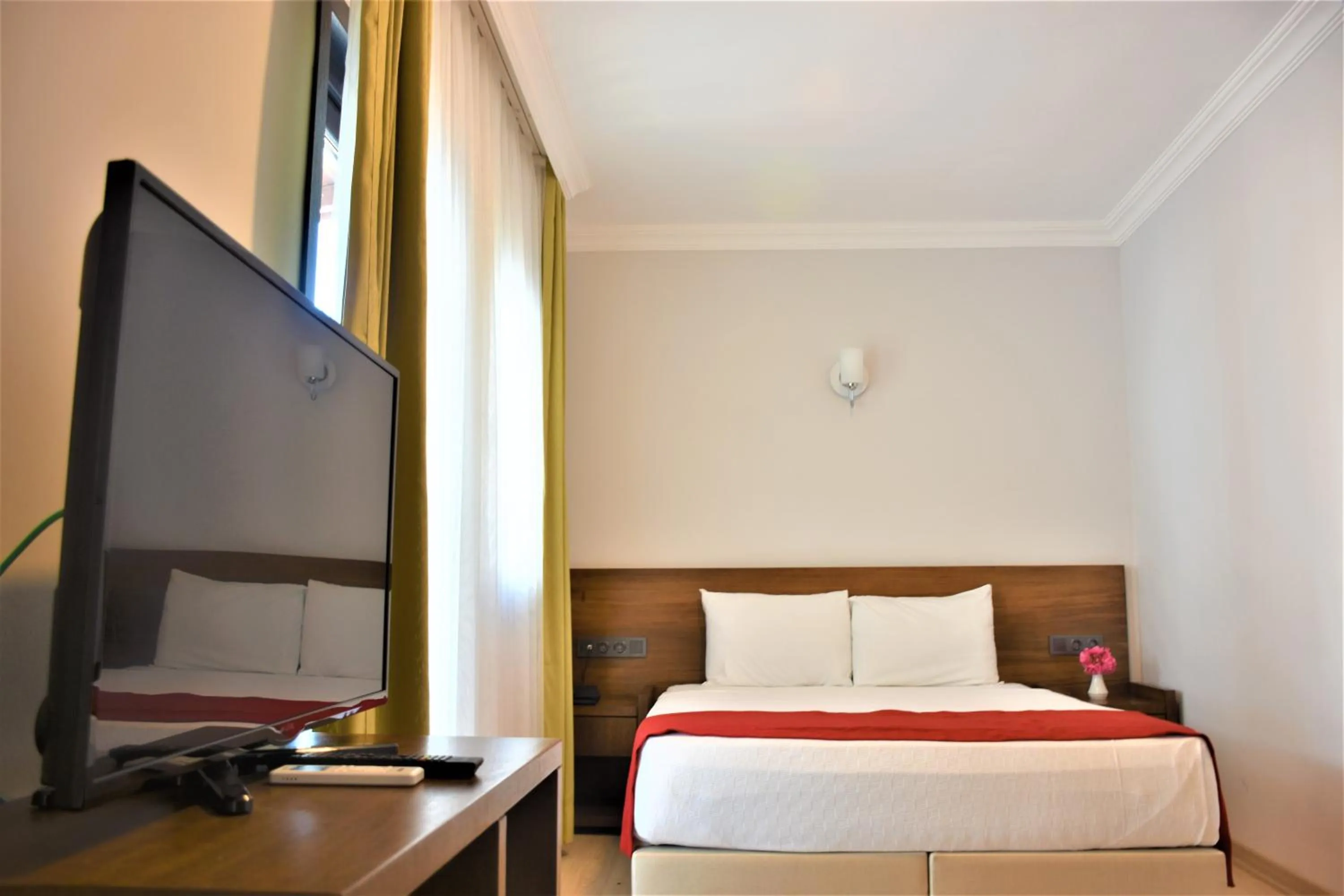 Bed in Modern Life Hotel Bodrum