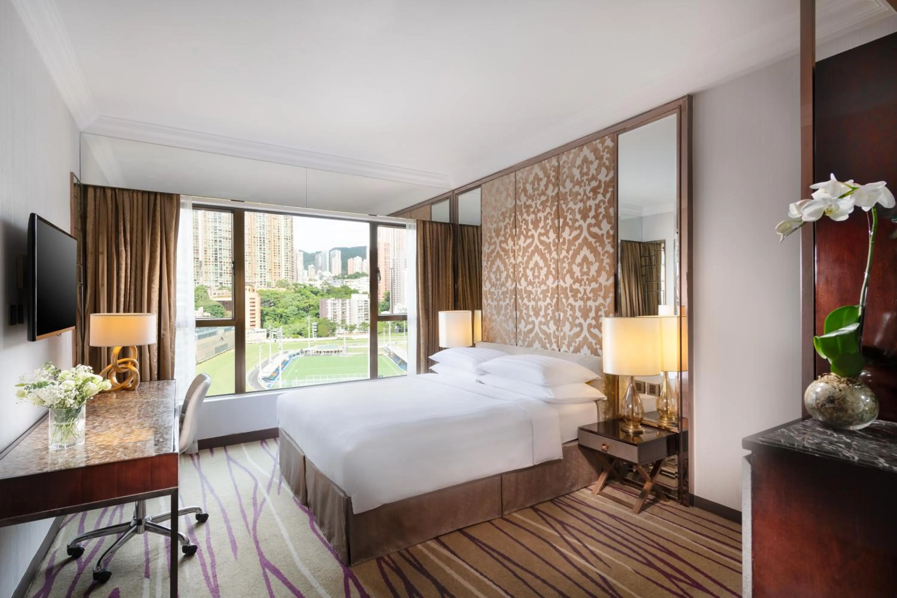 Bed in Dorsett Wanchai, Hong Kong