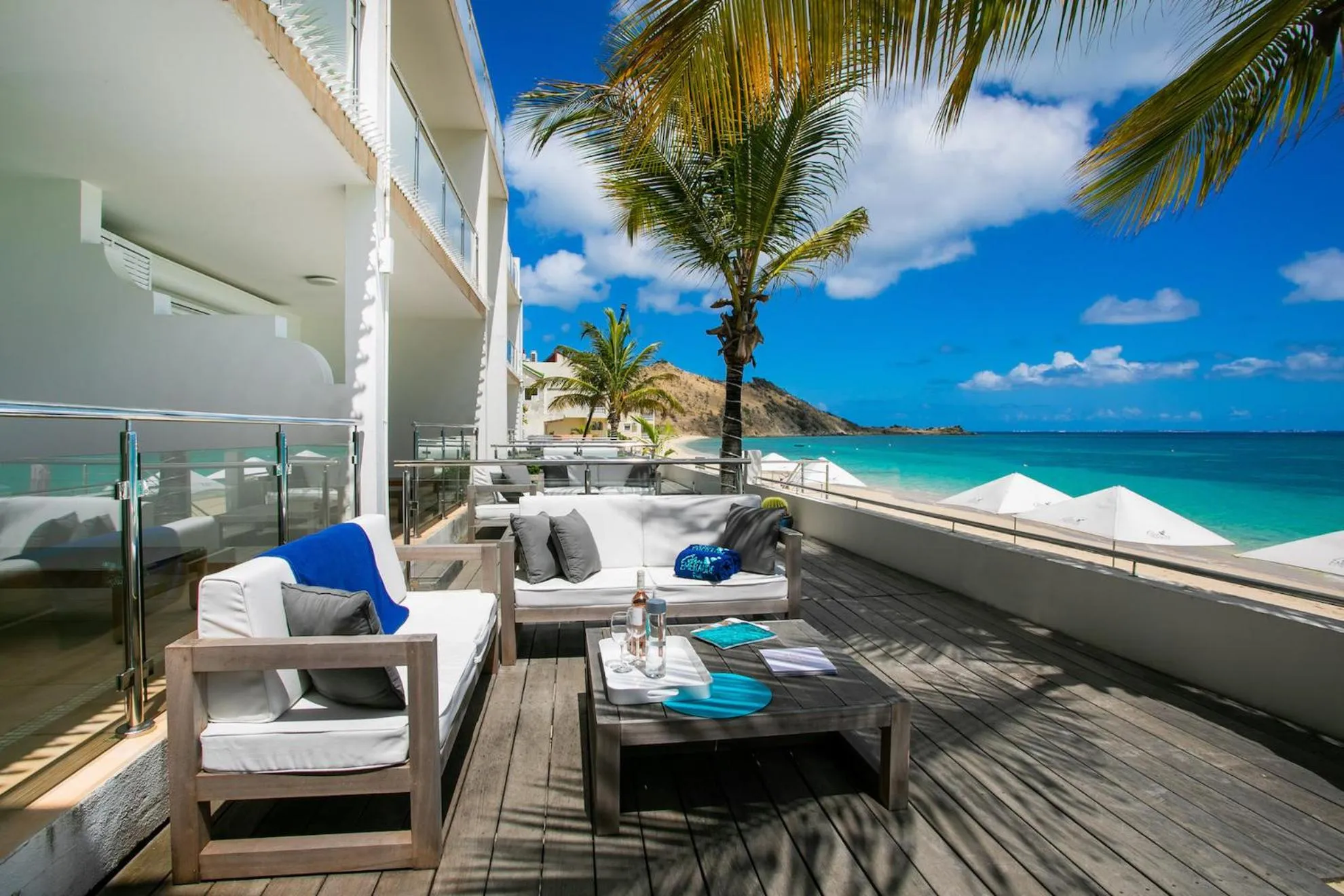 Balcony/Terrace in Bleu Emeraude Hotel