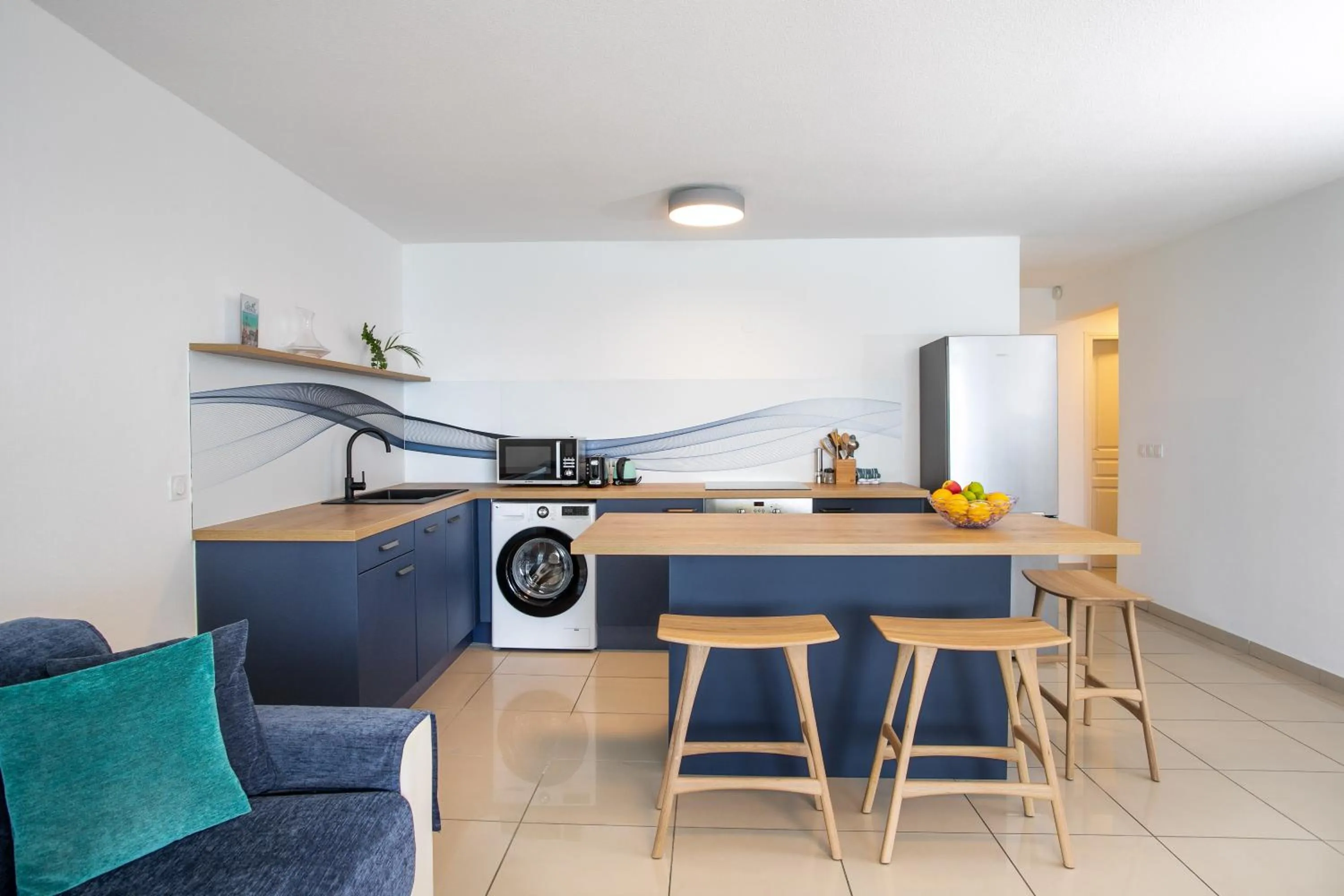 kitchen in Bleu Emeraude Hotel