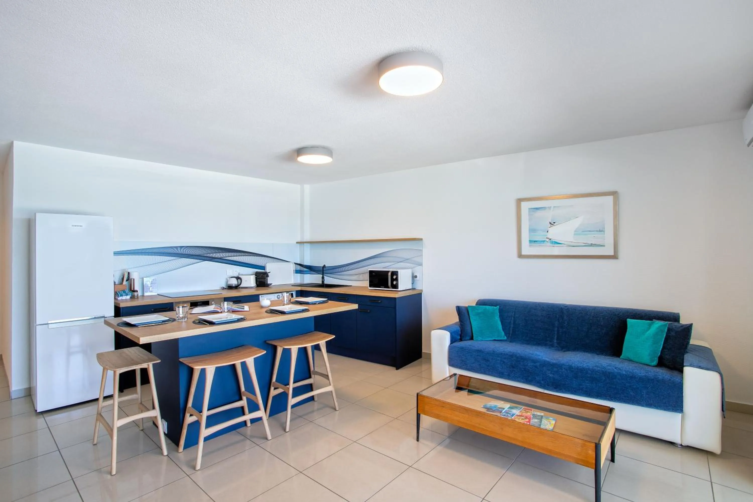 Living room in Bleu Emeraude Hotel