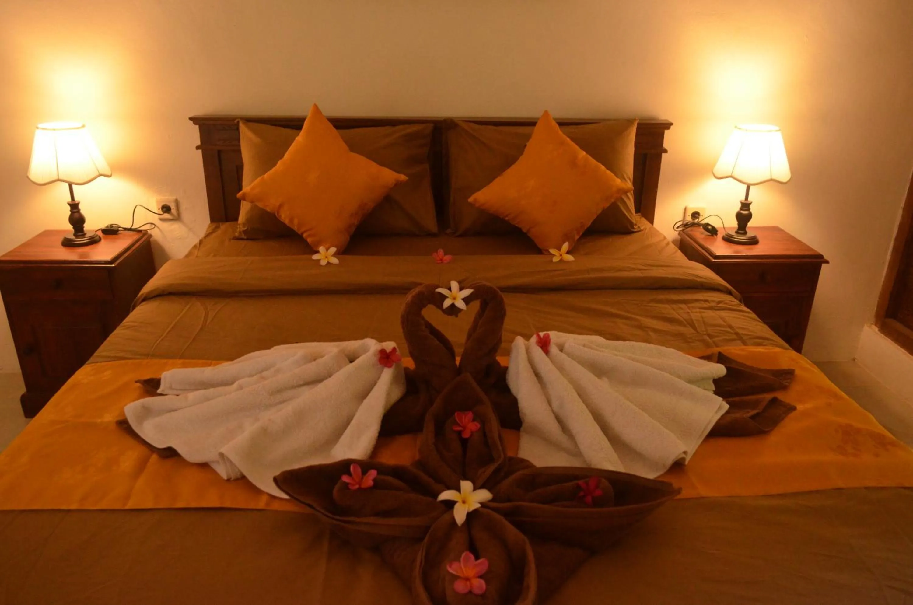 Bed in The Rahayu Cottage