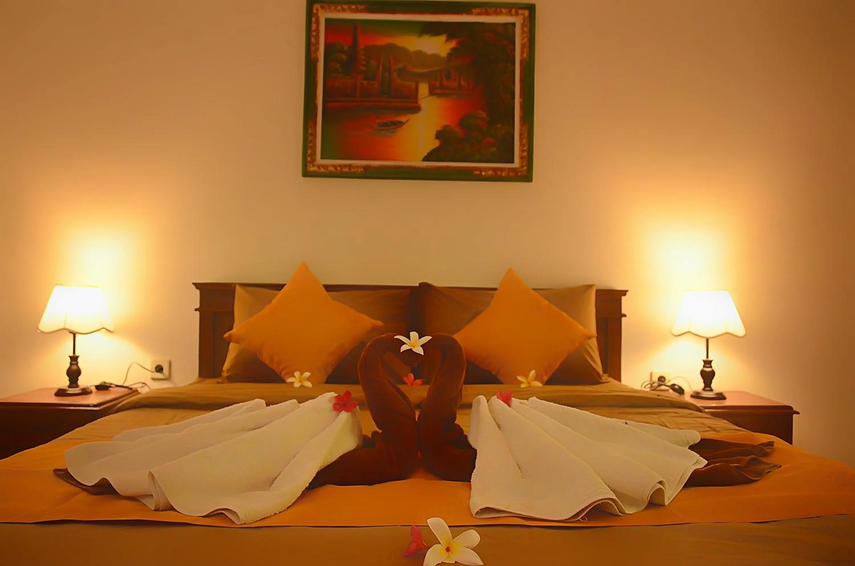 Bed in The Rahayu Cottage