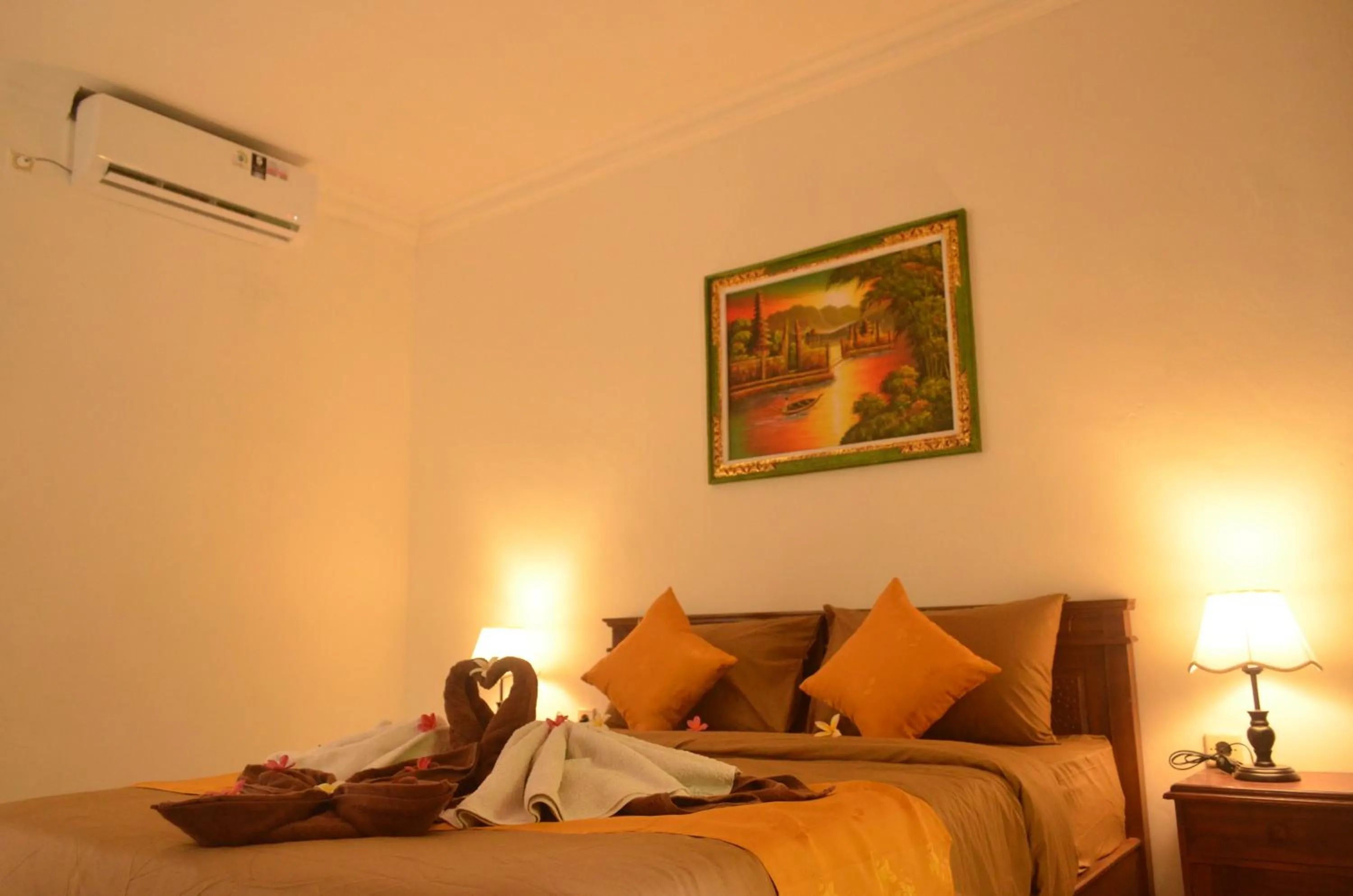 Bed in The Rahayu Cottage