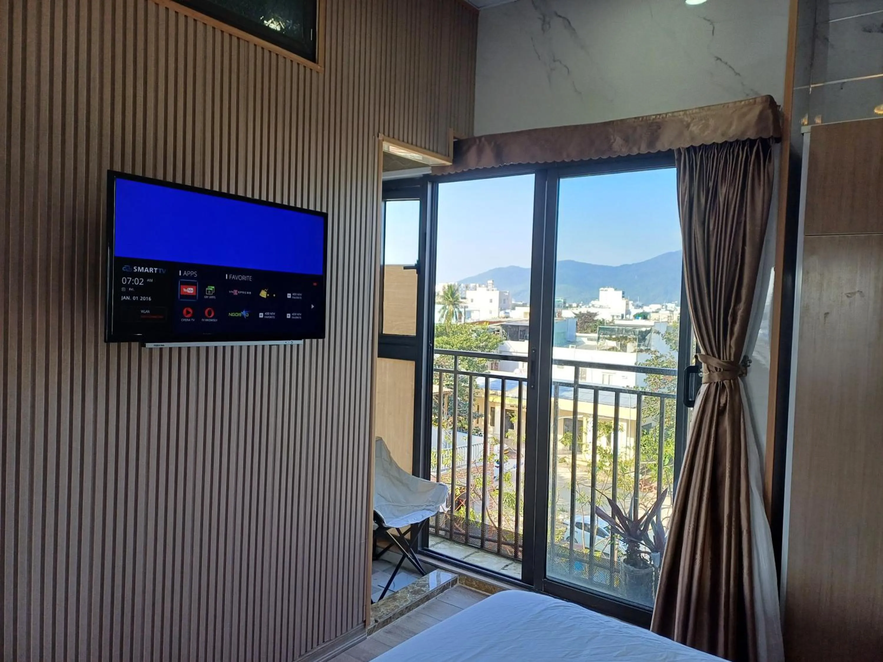 Natural landscape, Bed in Seashine Apartment