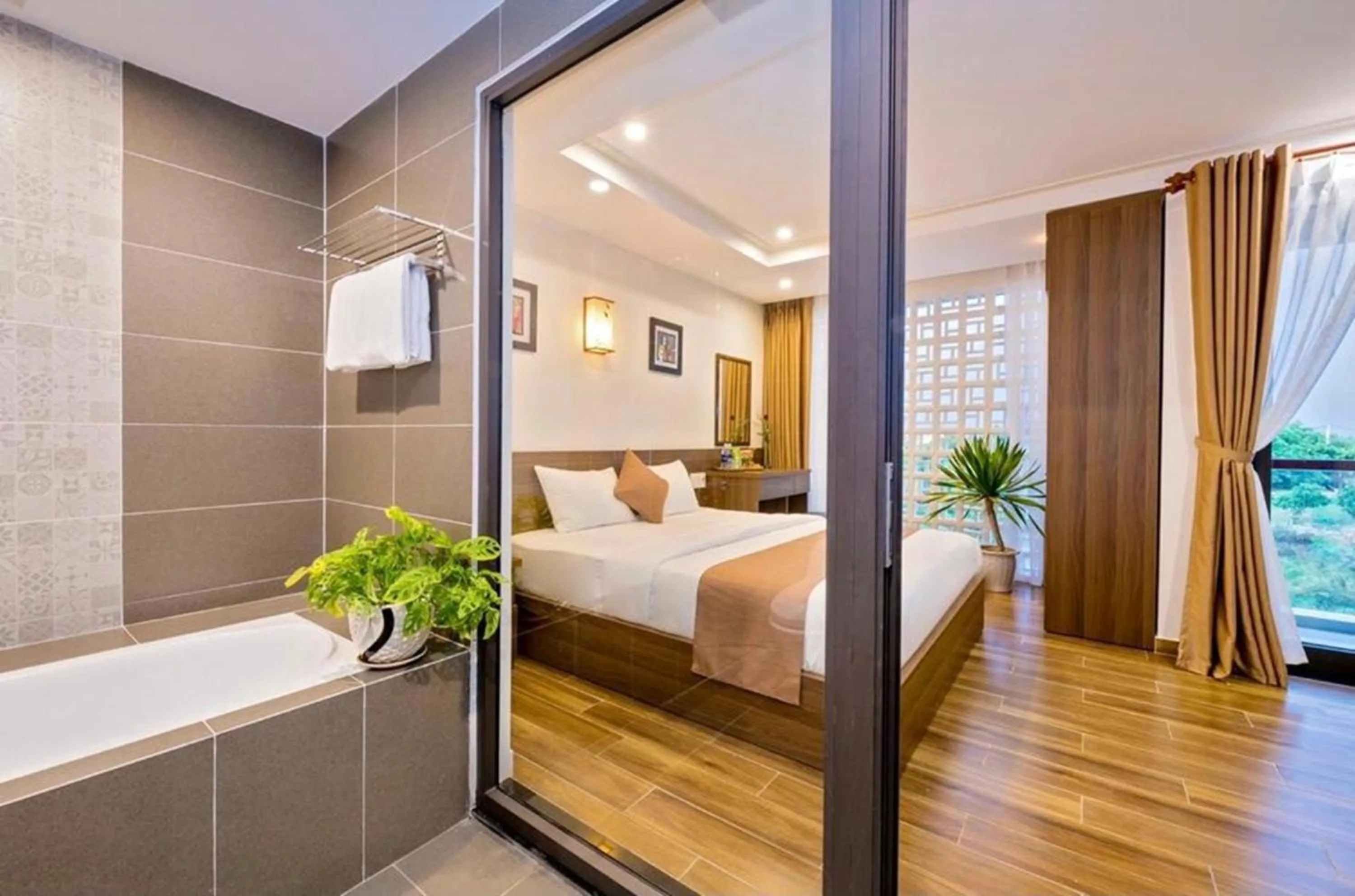 Bathroom, Bed in Brother Villa Hoi An