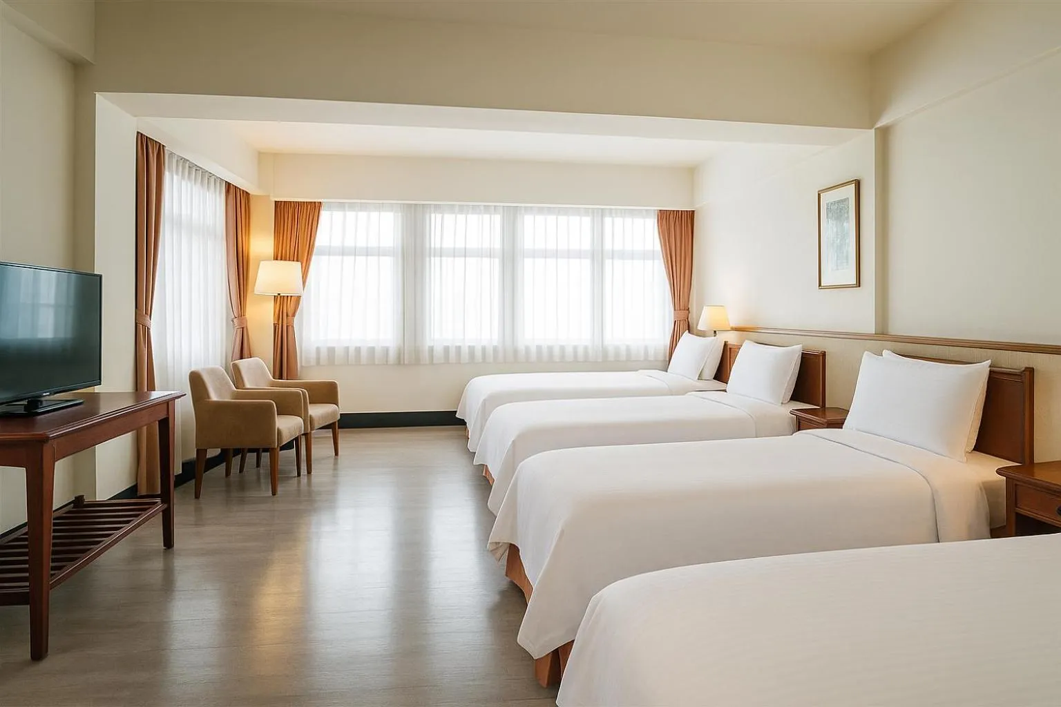 TV and multimedia, Bed in East Coast Hotel