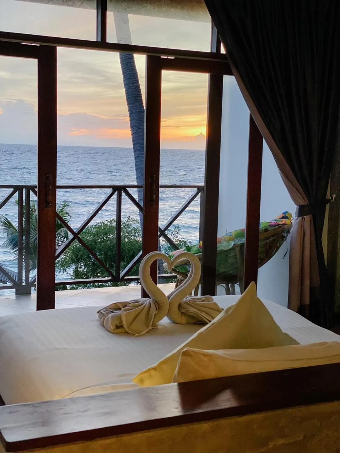 View (from property/room), Bed in P.D. Beach Resort