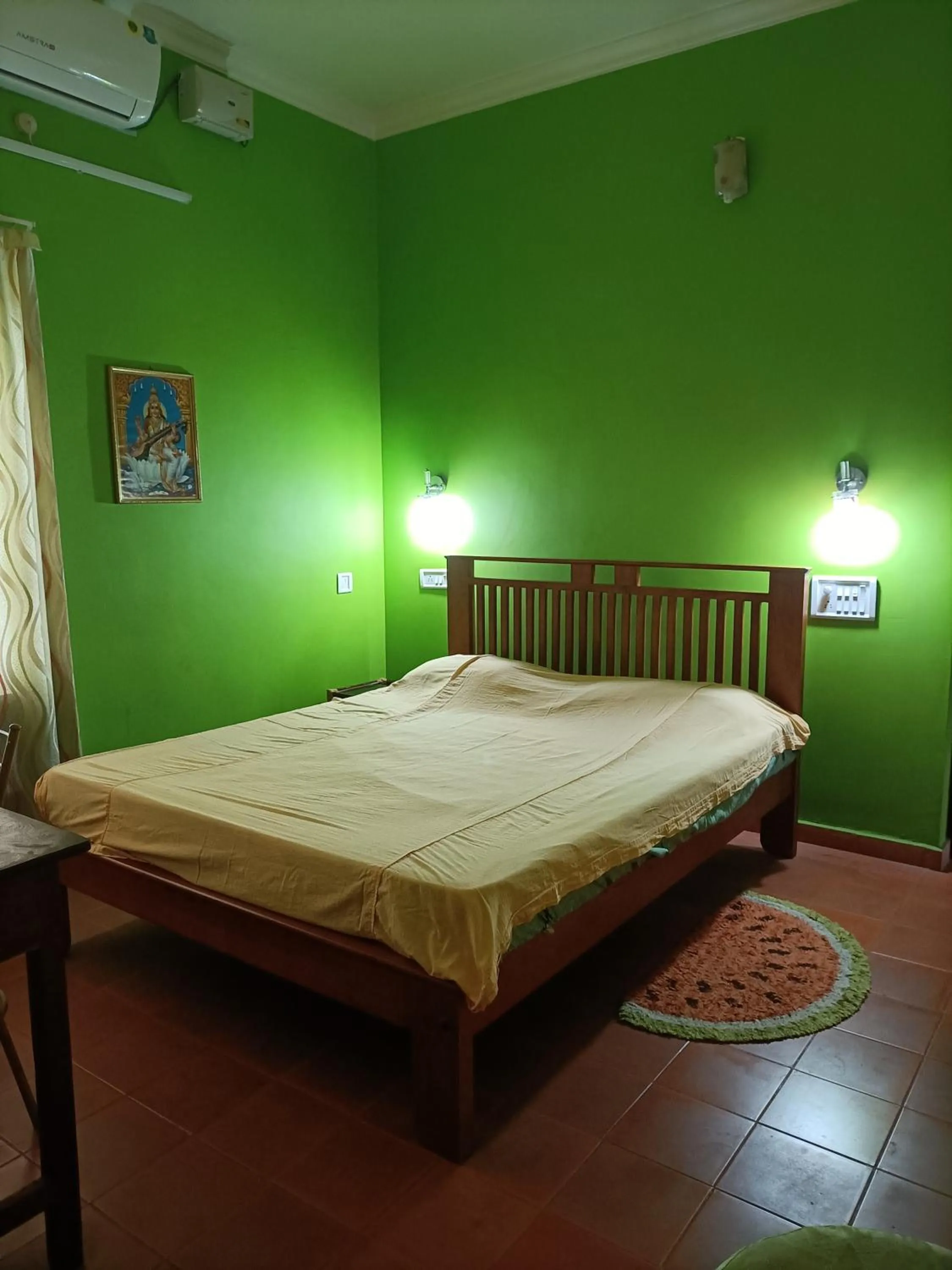 Bed in Kadalamma Beach Homestay