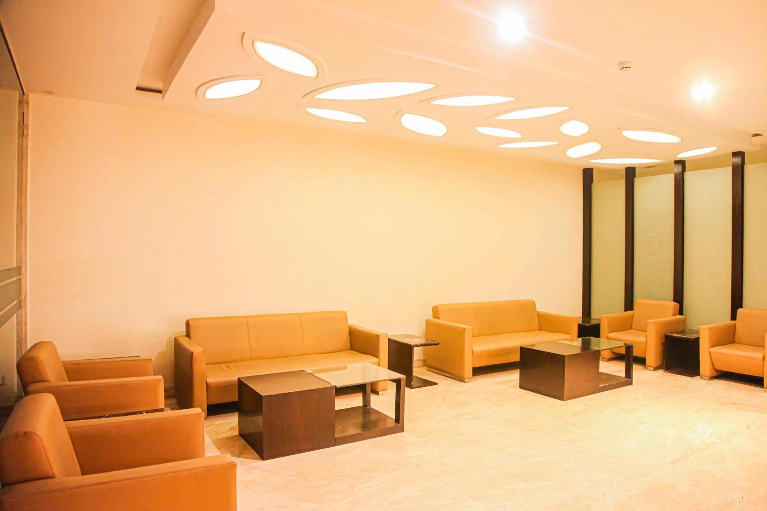 Seating area in J Hotel