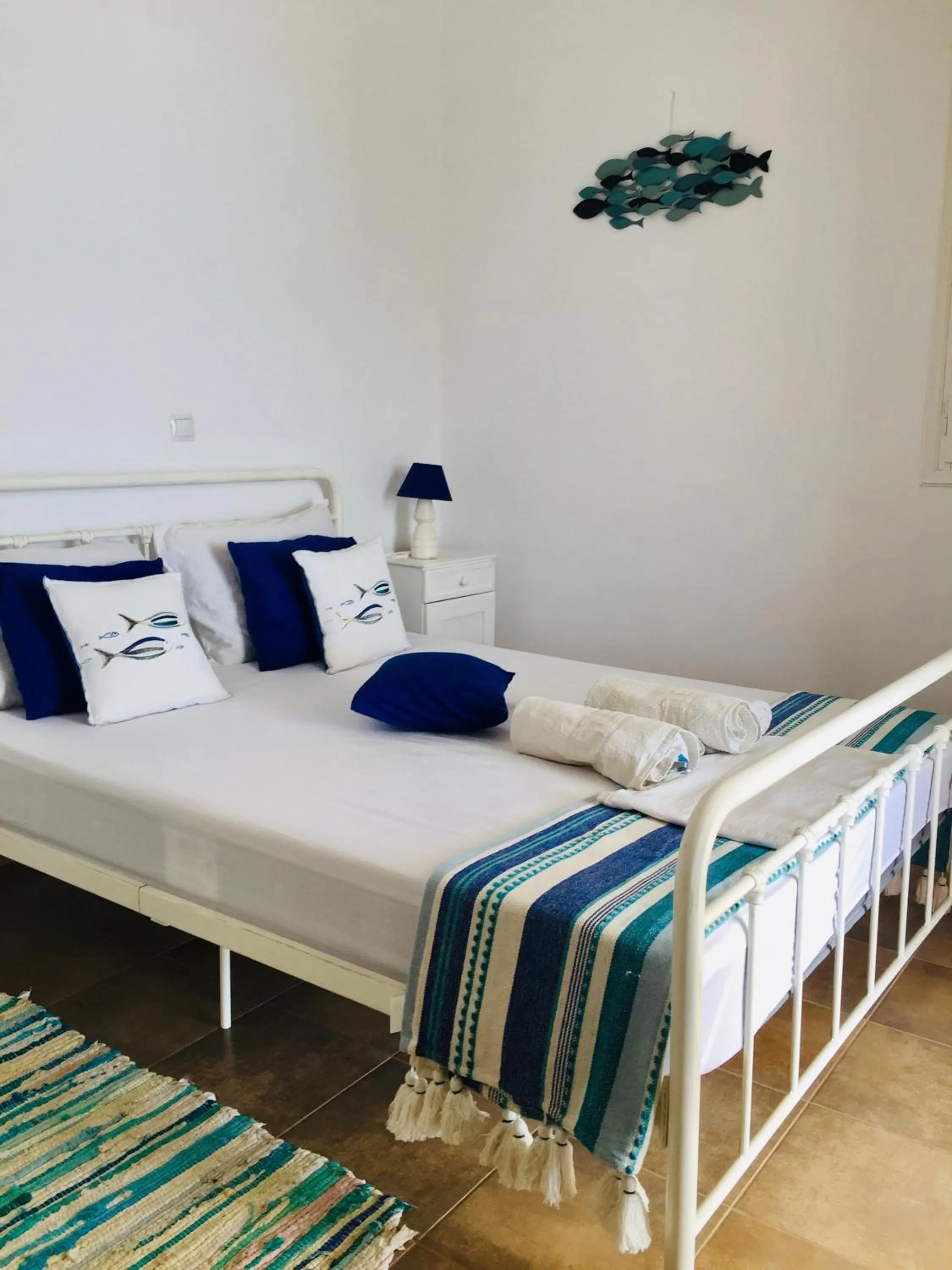 Bed in Vareladiko studios