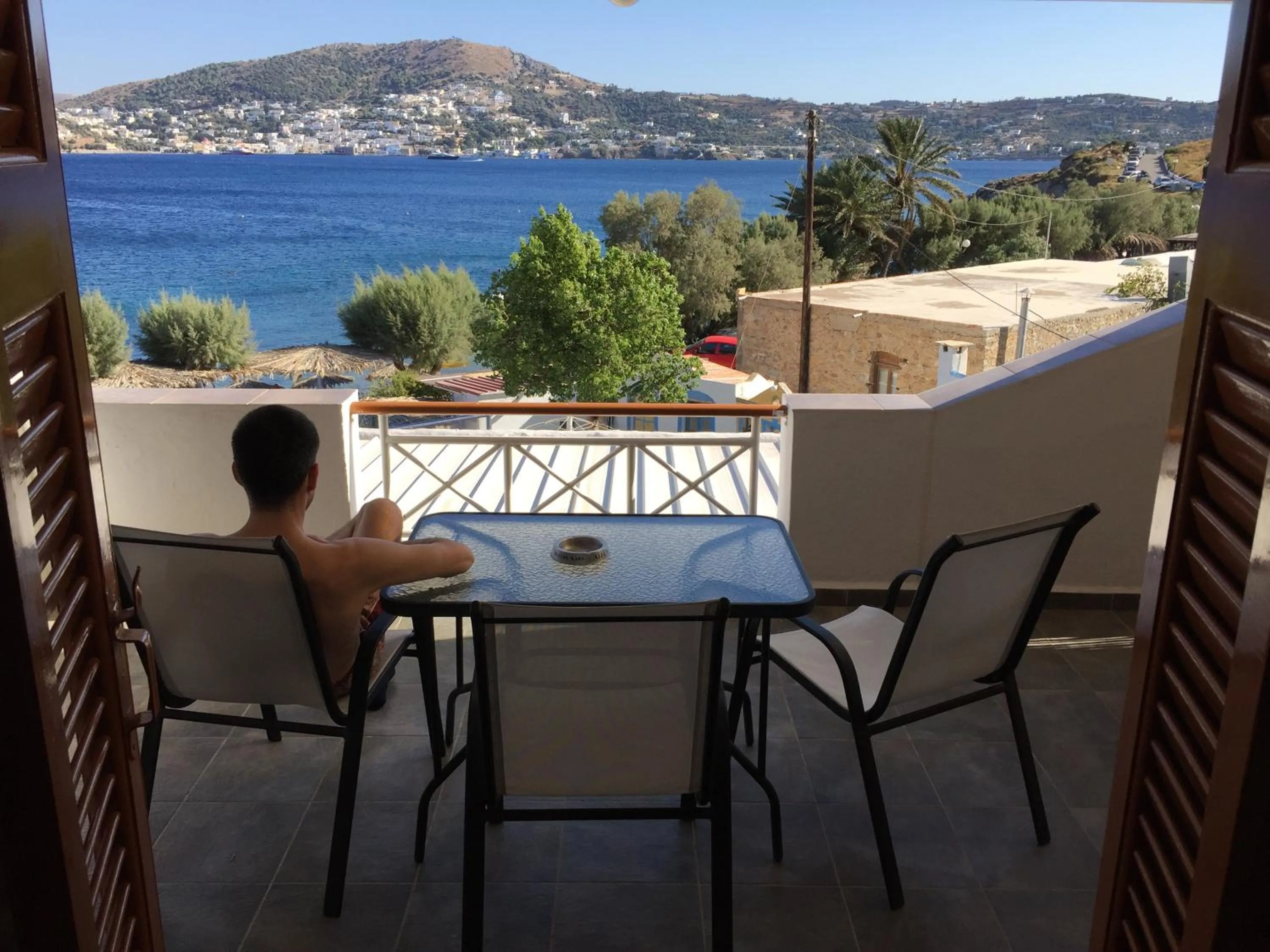Balcony/Terrace in Vareladiko studios