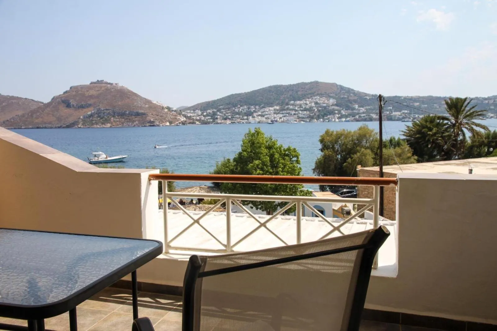 Balcony/Terrace in Vareladiko studios