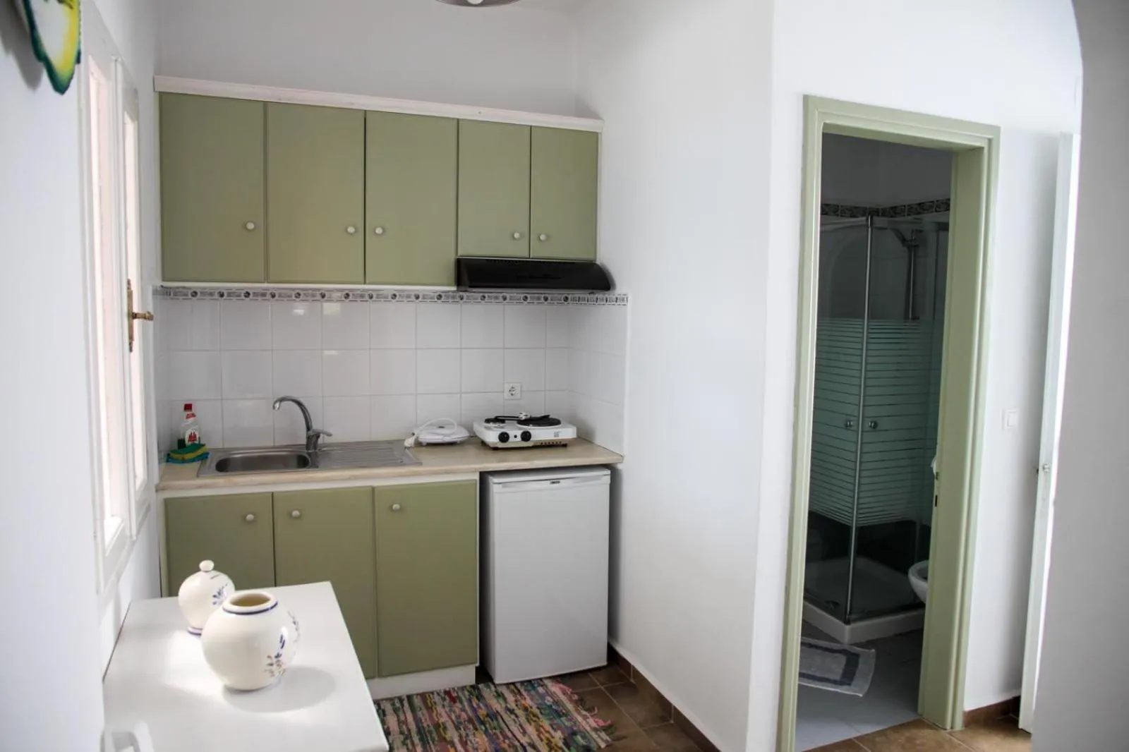 Bathroom in Vareladiko studios