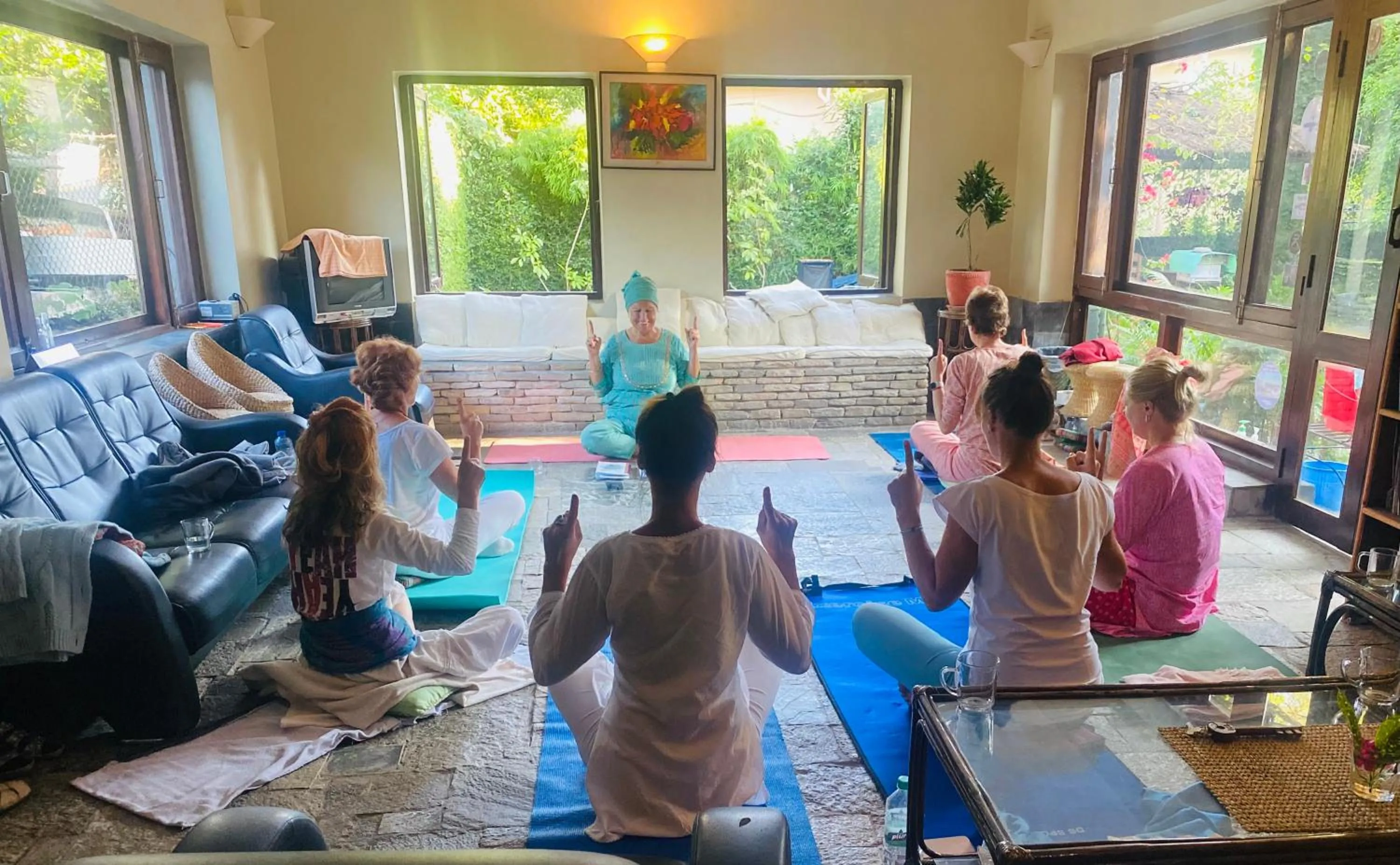 group of guests in Mum's Garden Resort