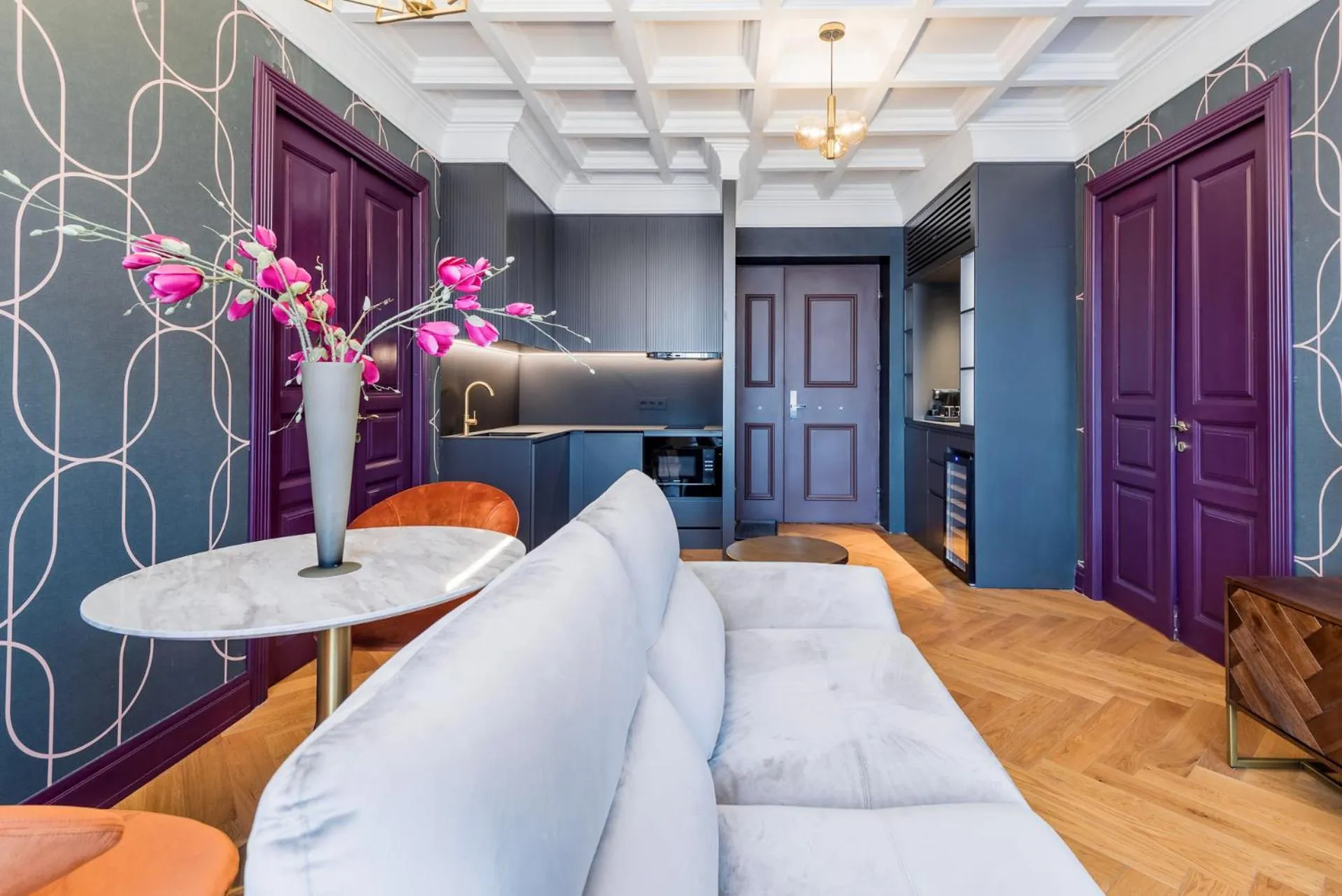 Living room in HIGHLINE DOWNTOWN ApartHotel OLDTOWN UNIRII SQUARE