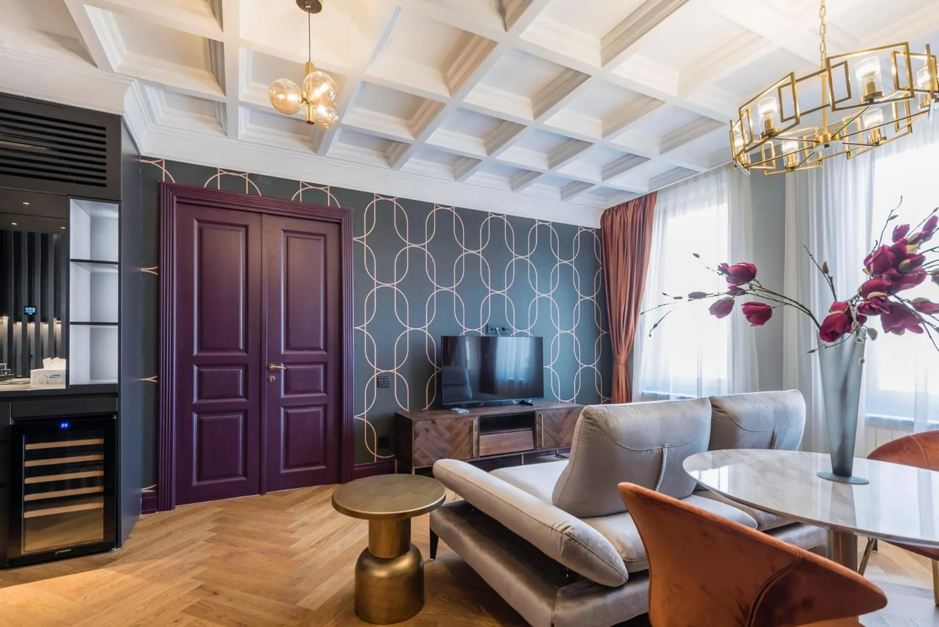 Living room in HIGHLINE DOWNTOWN ApartHotel OLDTOWN UNIRII SQUARE