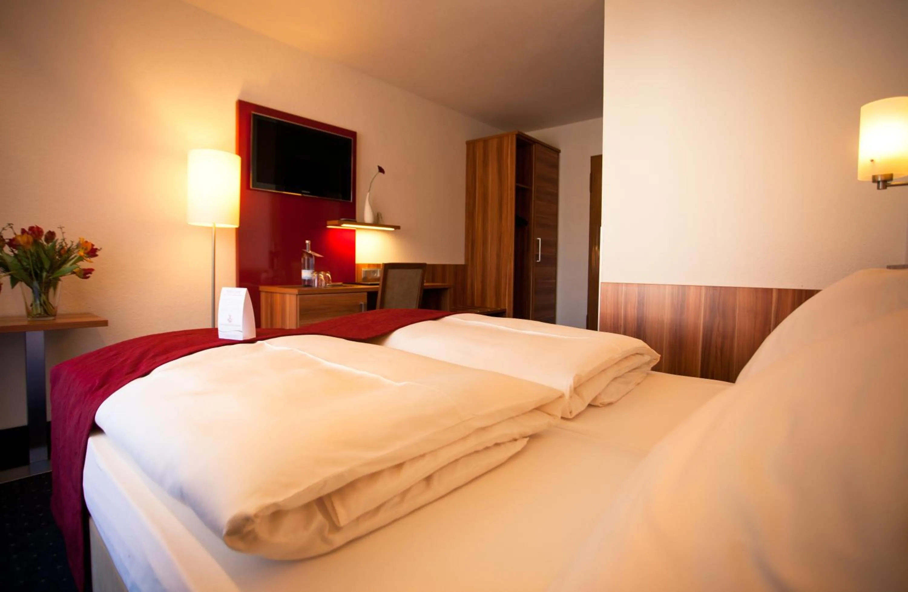 Bed in Hotel Knaus am Hafen