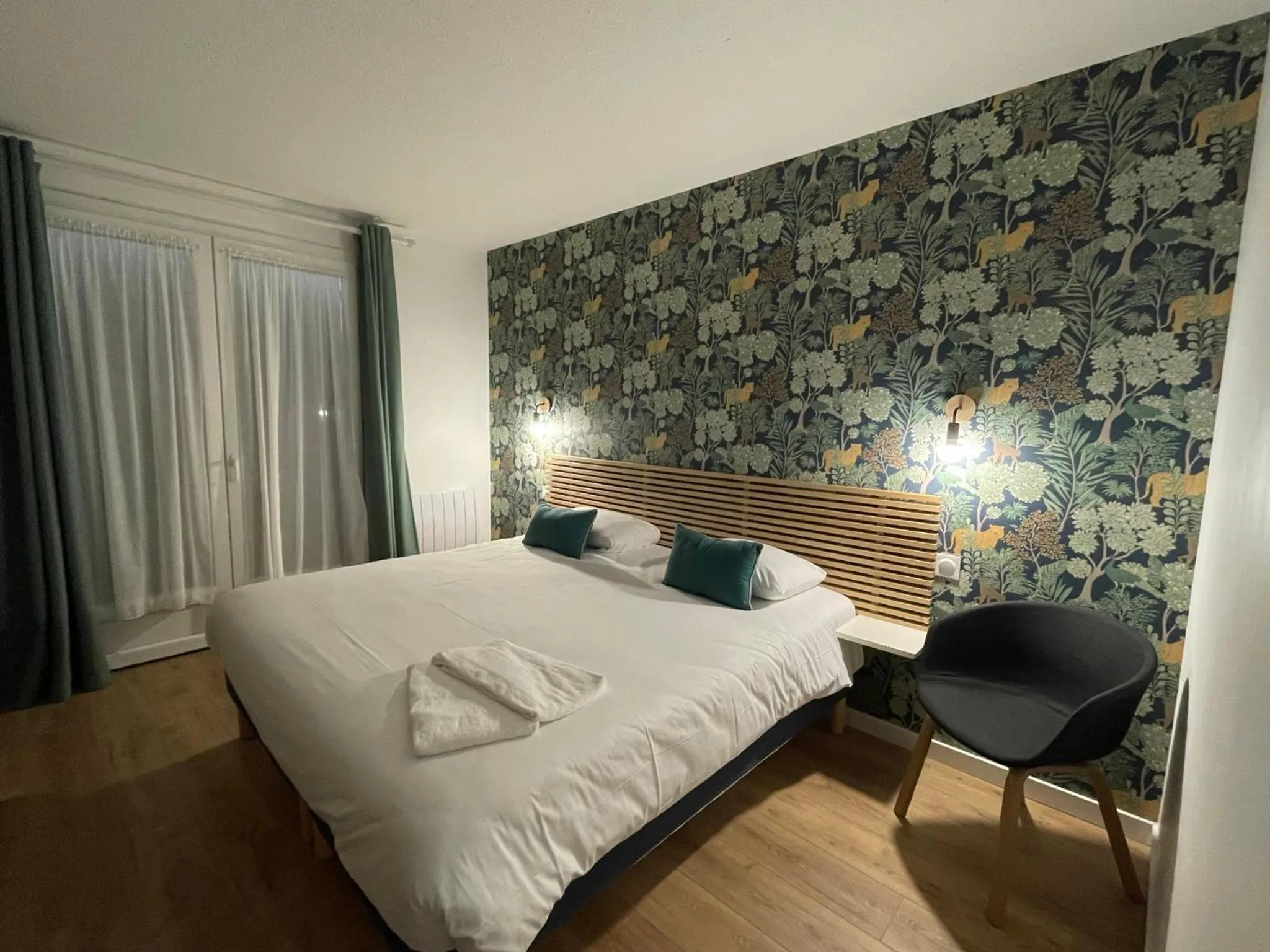 Bed in Hôtel des Dunes Noirmoutier