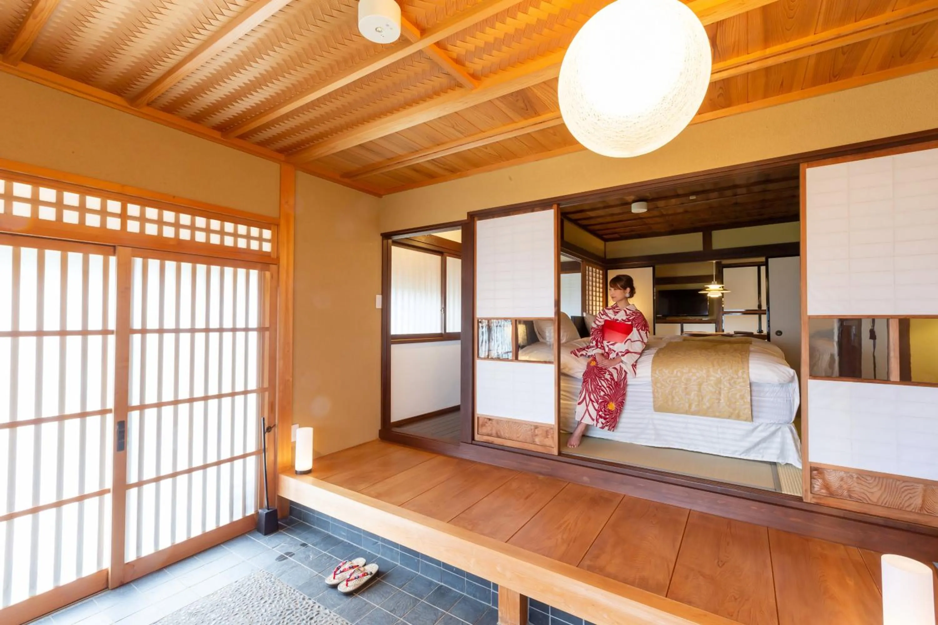 Bedroom, Bed in Iizukatei