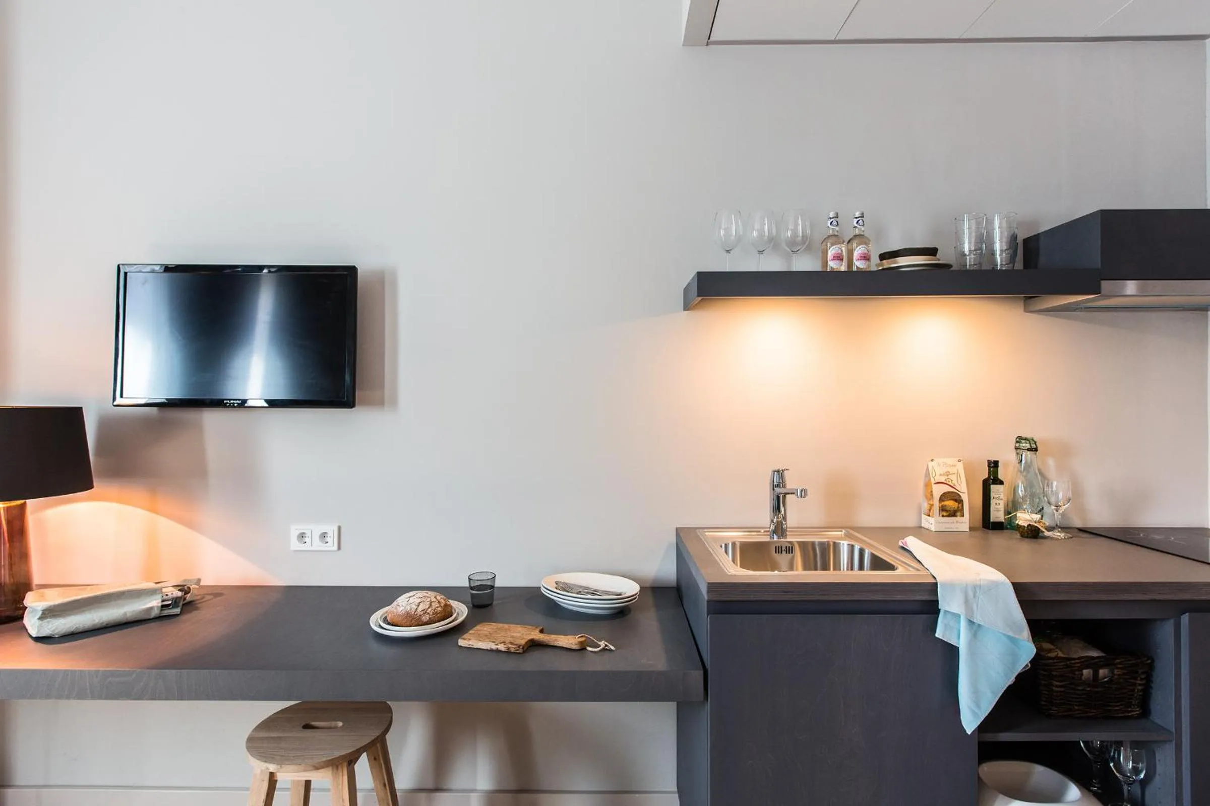 Kitchen or kitchenette in Bold Hotel München Giesing