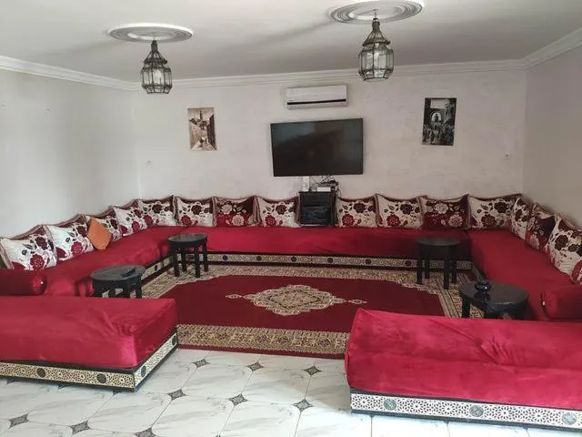 Communal lounge/ TV room in Les Jardins d Amizmiz 6 piscines