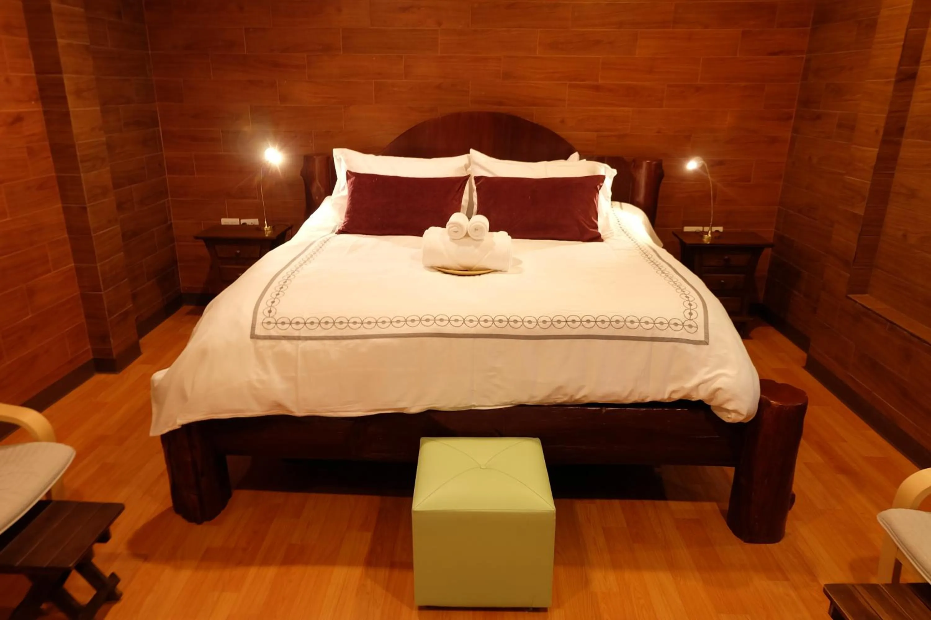Bed in Namtok Sarika Resotel