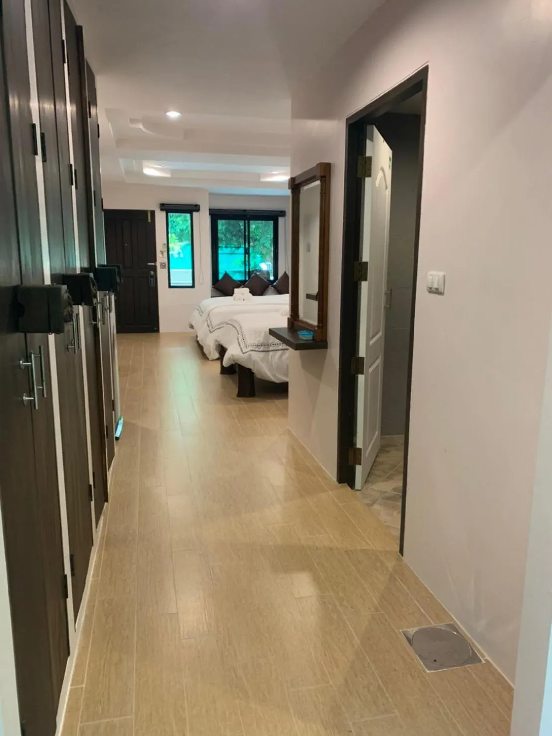 Bed in Namtok Sarika Resotel