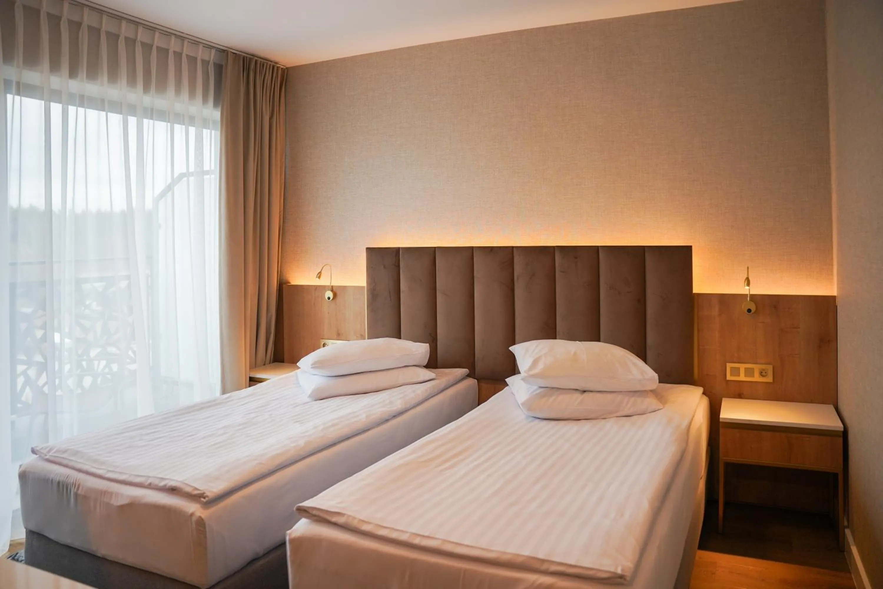 Bed in Hotel Mazurski Raj