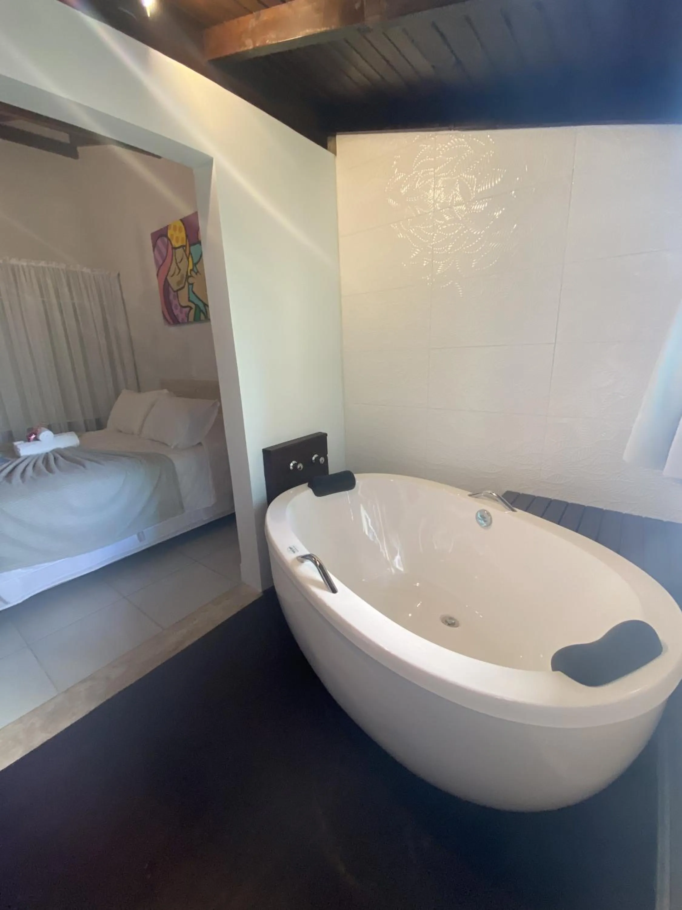 Bed in Pousada Retiro das Ilhas