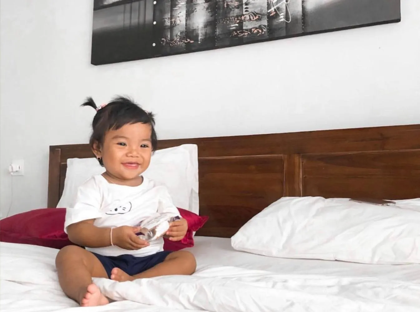 Bed in Juan Beach Bungalow