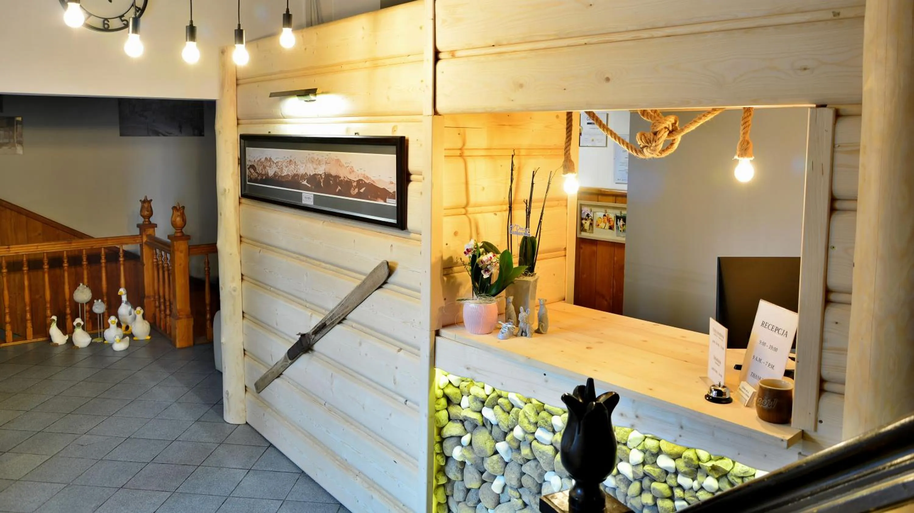 Lobby or reception in Czarna Willa