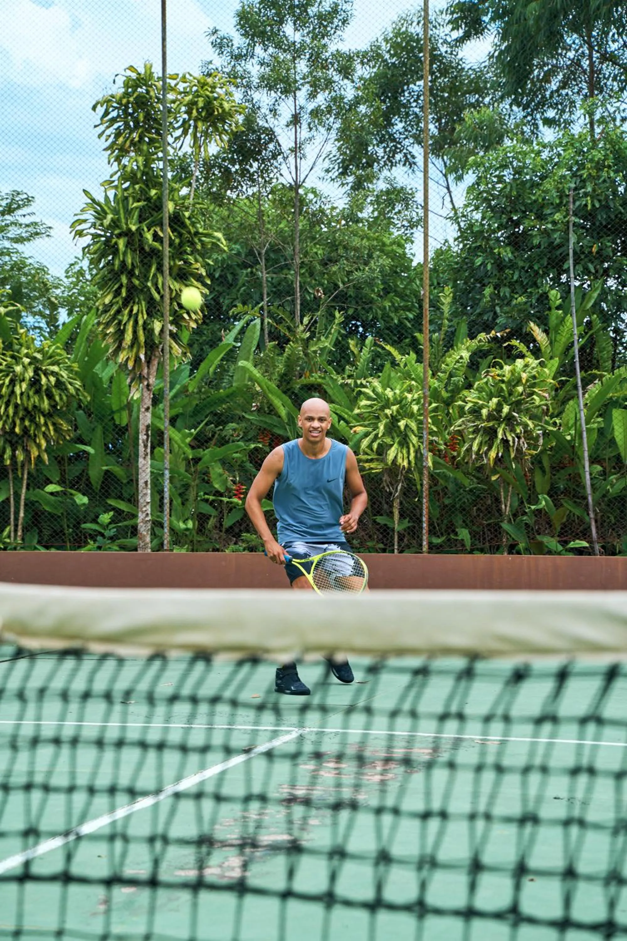 Tennis court in Monthez Hotel & Eventos
