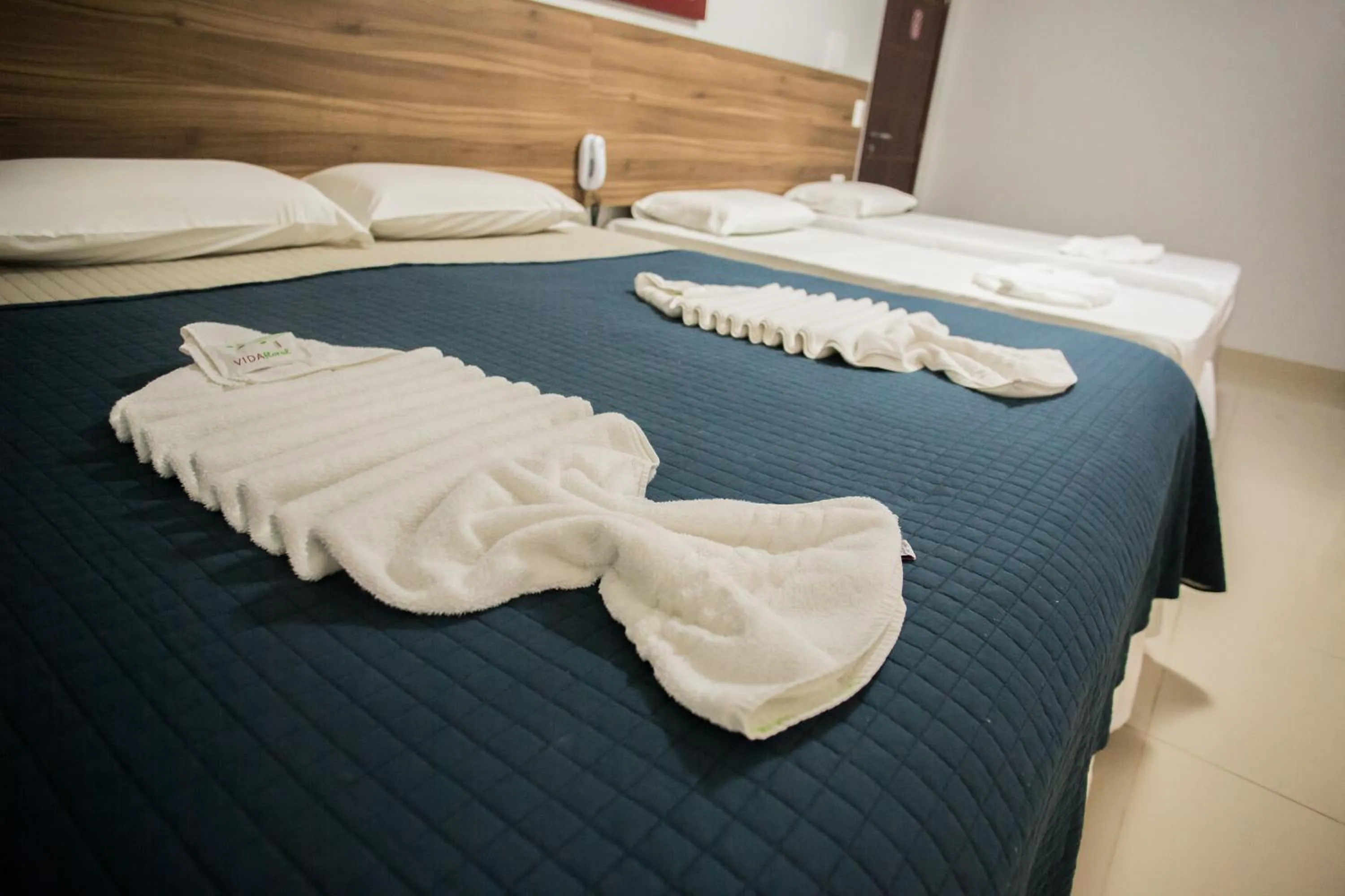 Bed in Pousada Orla dos Corais