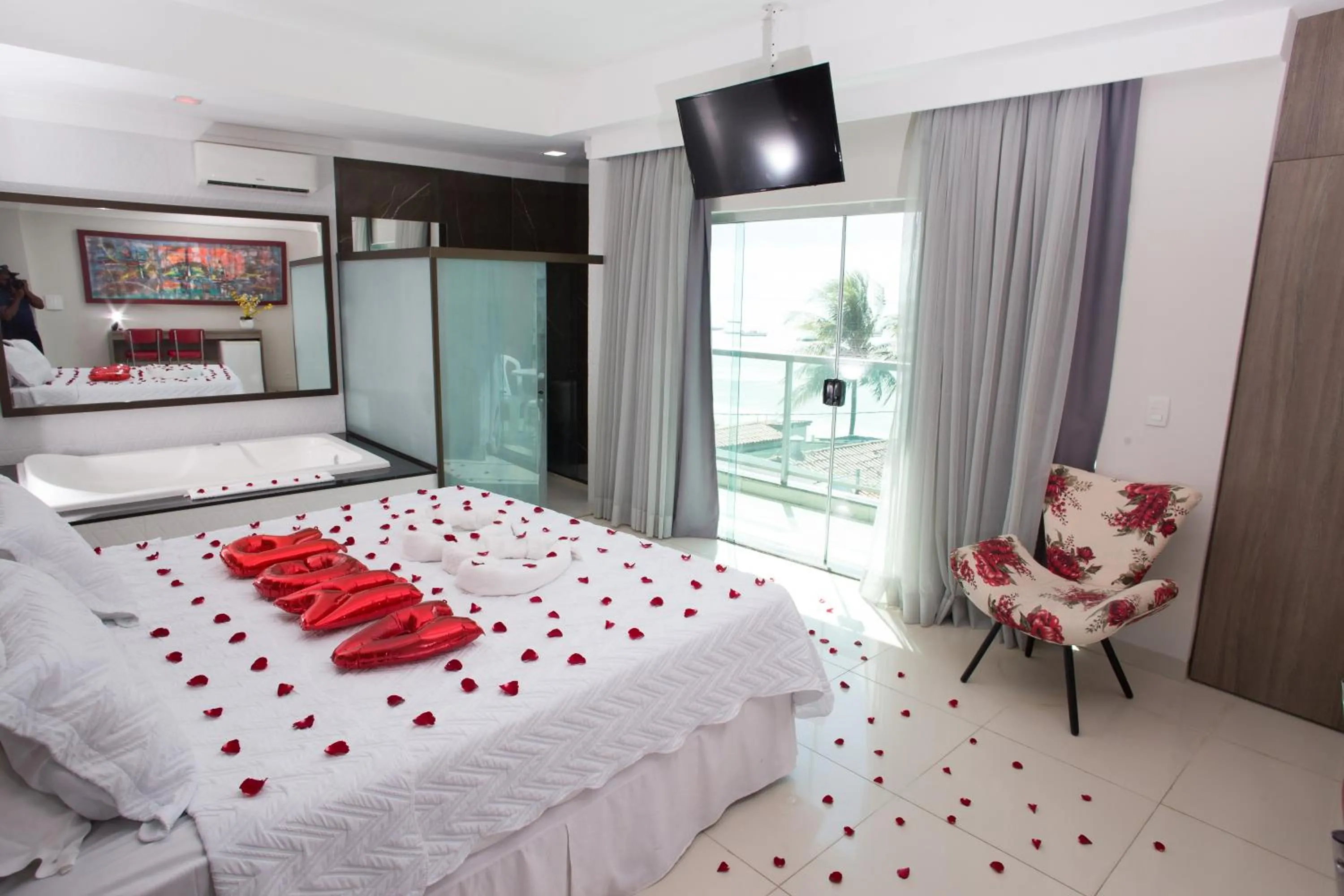 Bed in Pousada Orla dos Corais