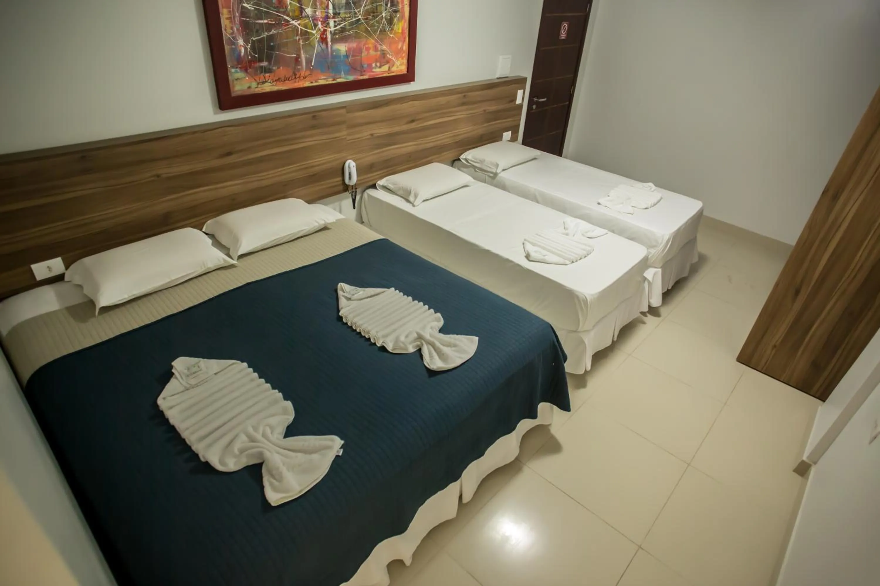 Bed in Pousada Orla dos Corais