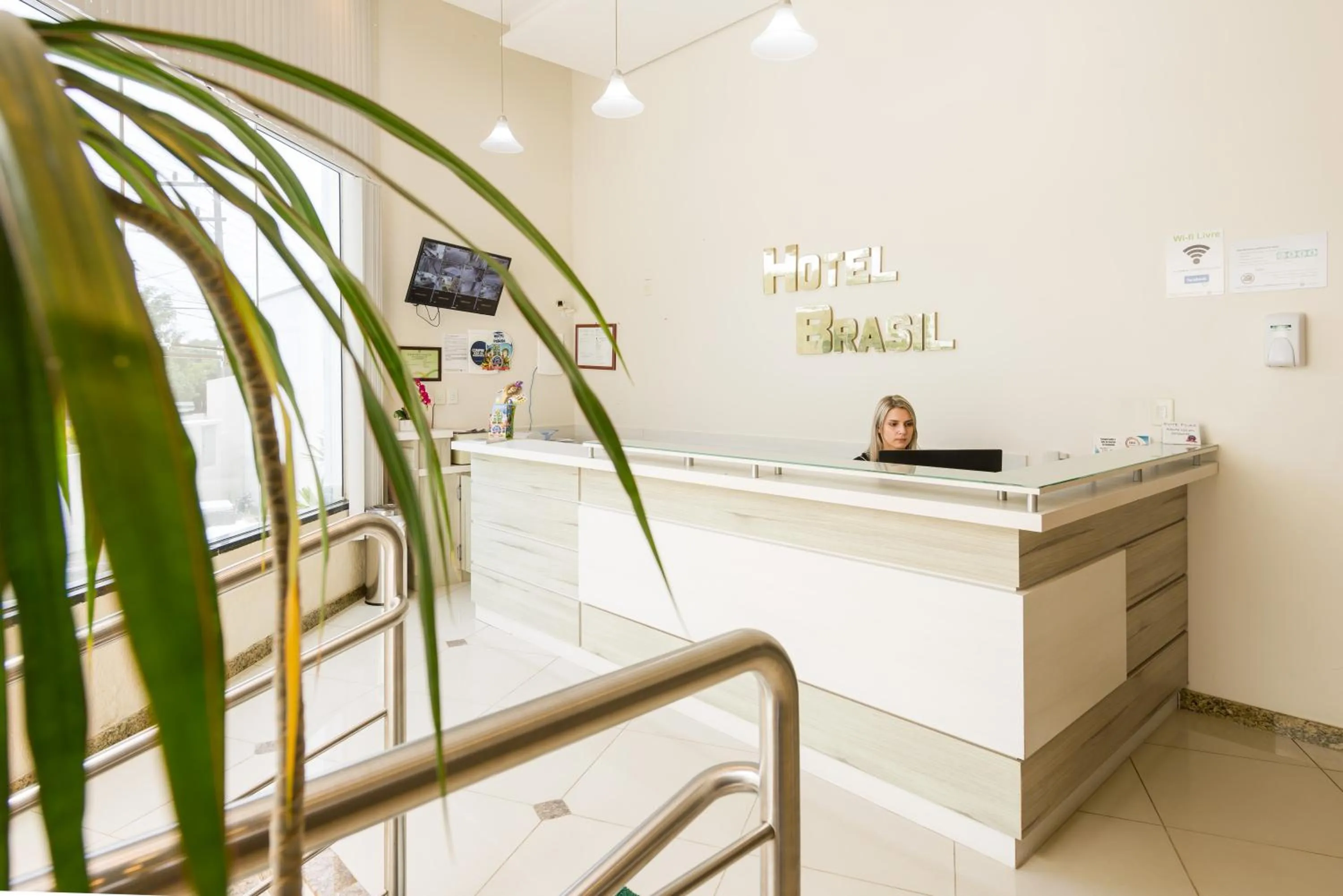 Lobby or reception in Hotel Brasil