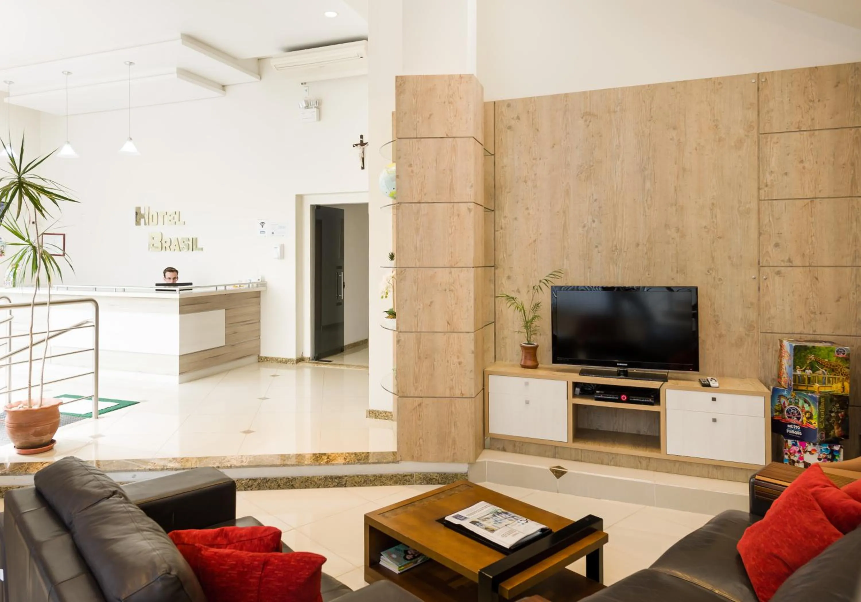 Communal lounge/ TV room in Hotel Brasil