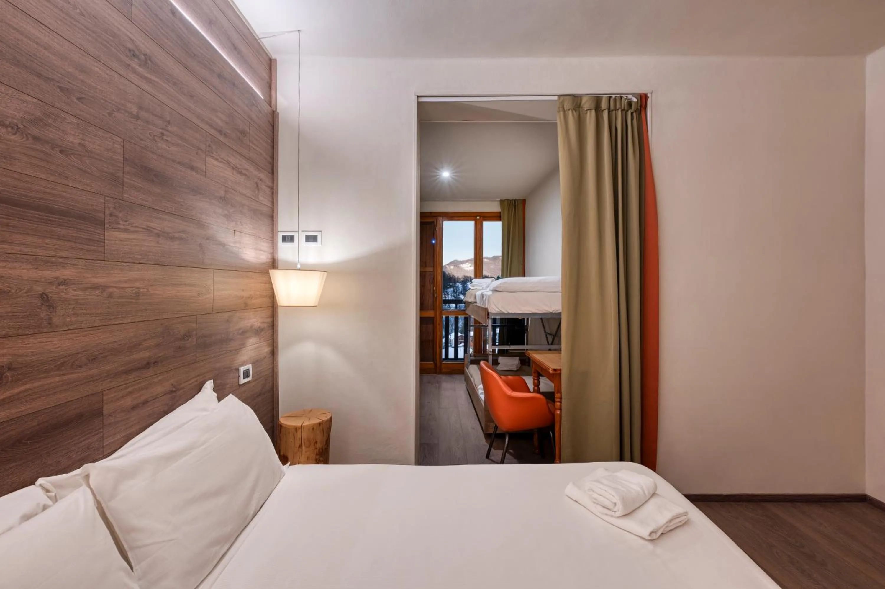 Bed in Hotel Miramonti Family & SPA